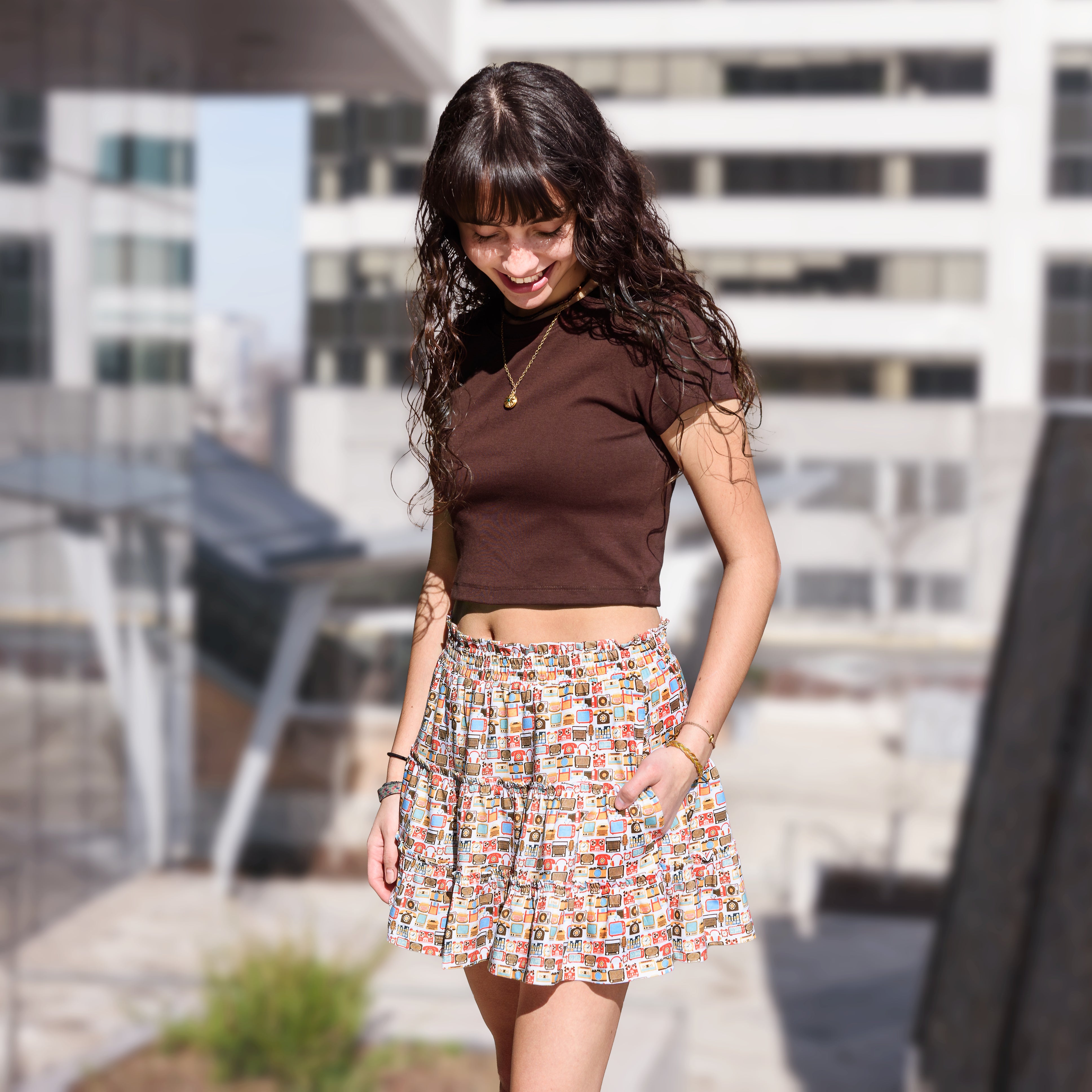 Tech Throwback Juniors Skater Skort with Pockets