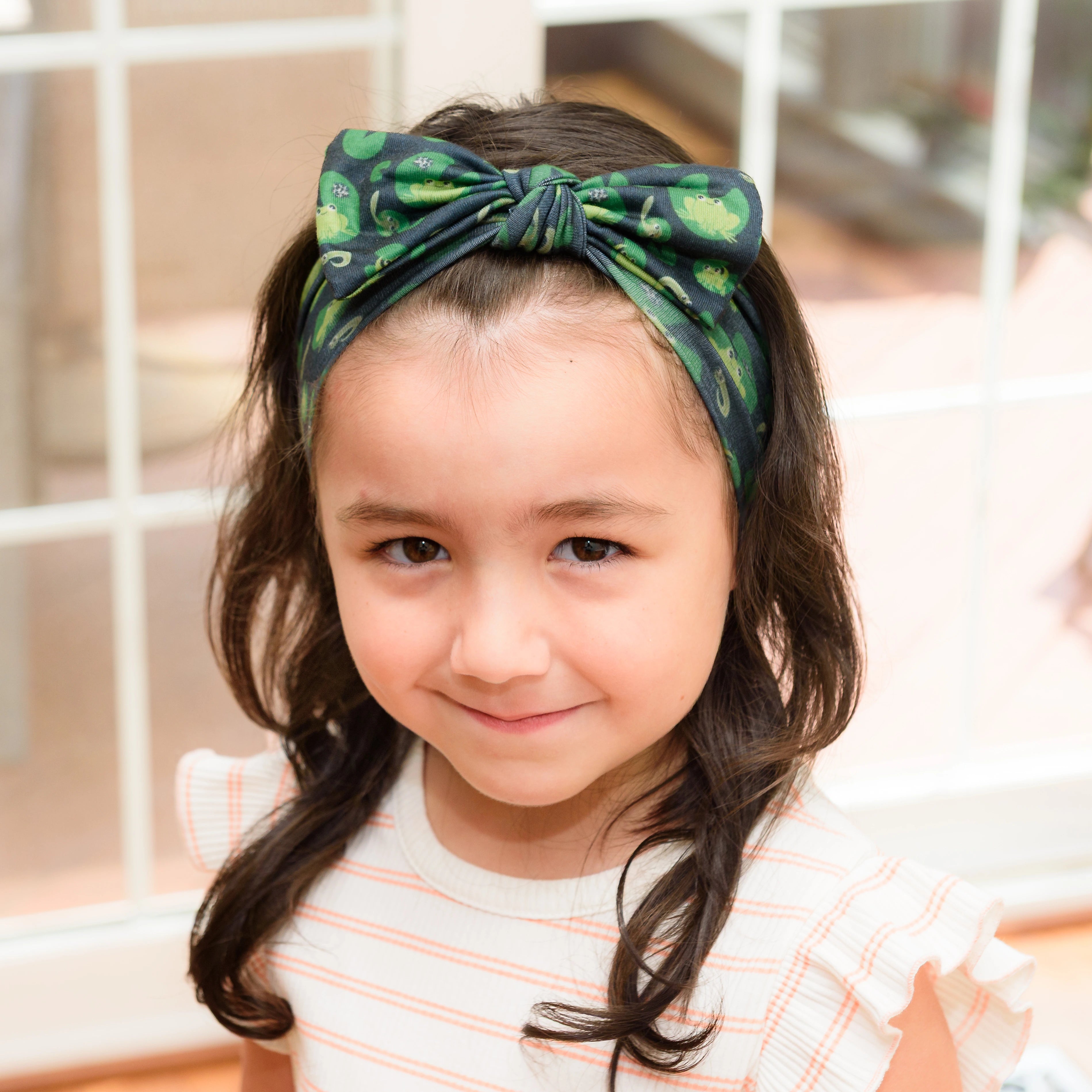 Ribbit Kids Bow Headband