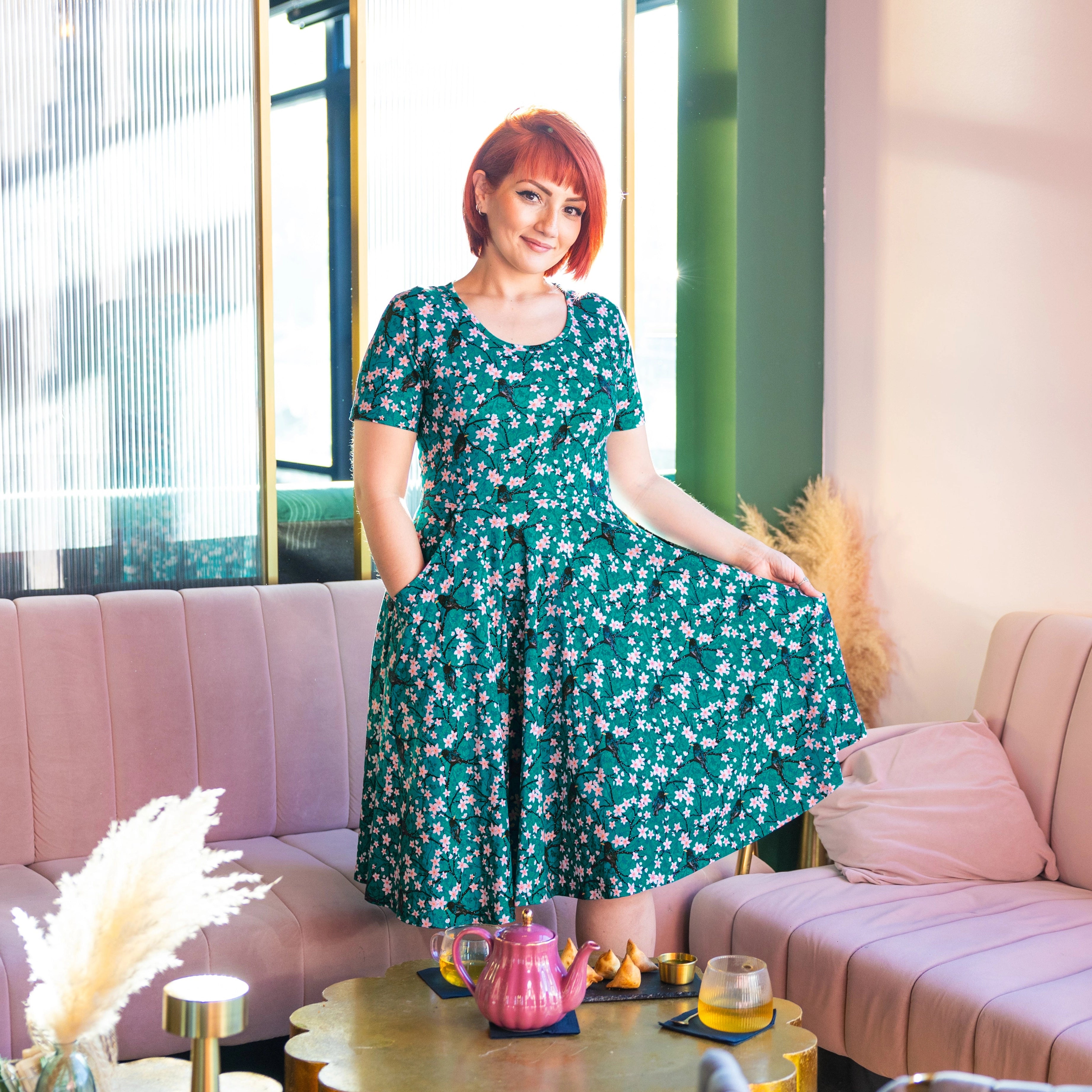 Sakura Starlings Twirl Dress