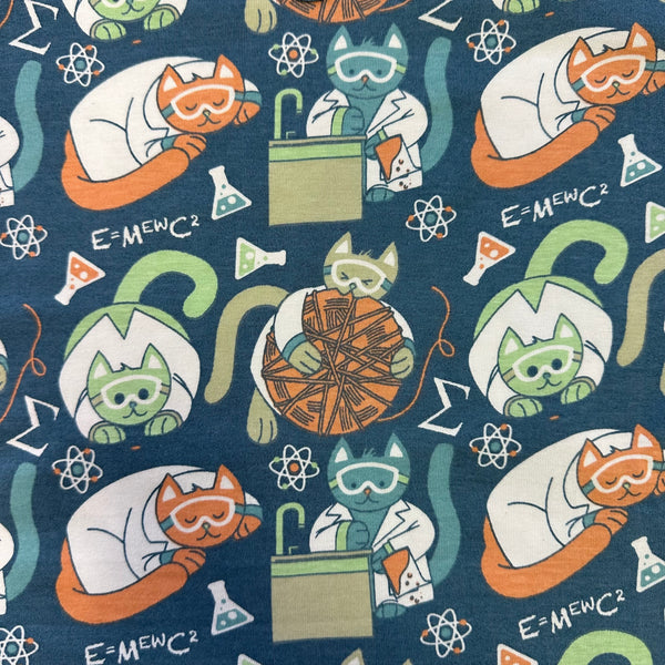 Science Cats Kids Twirl Dress