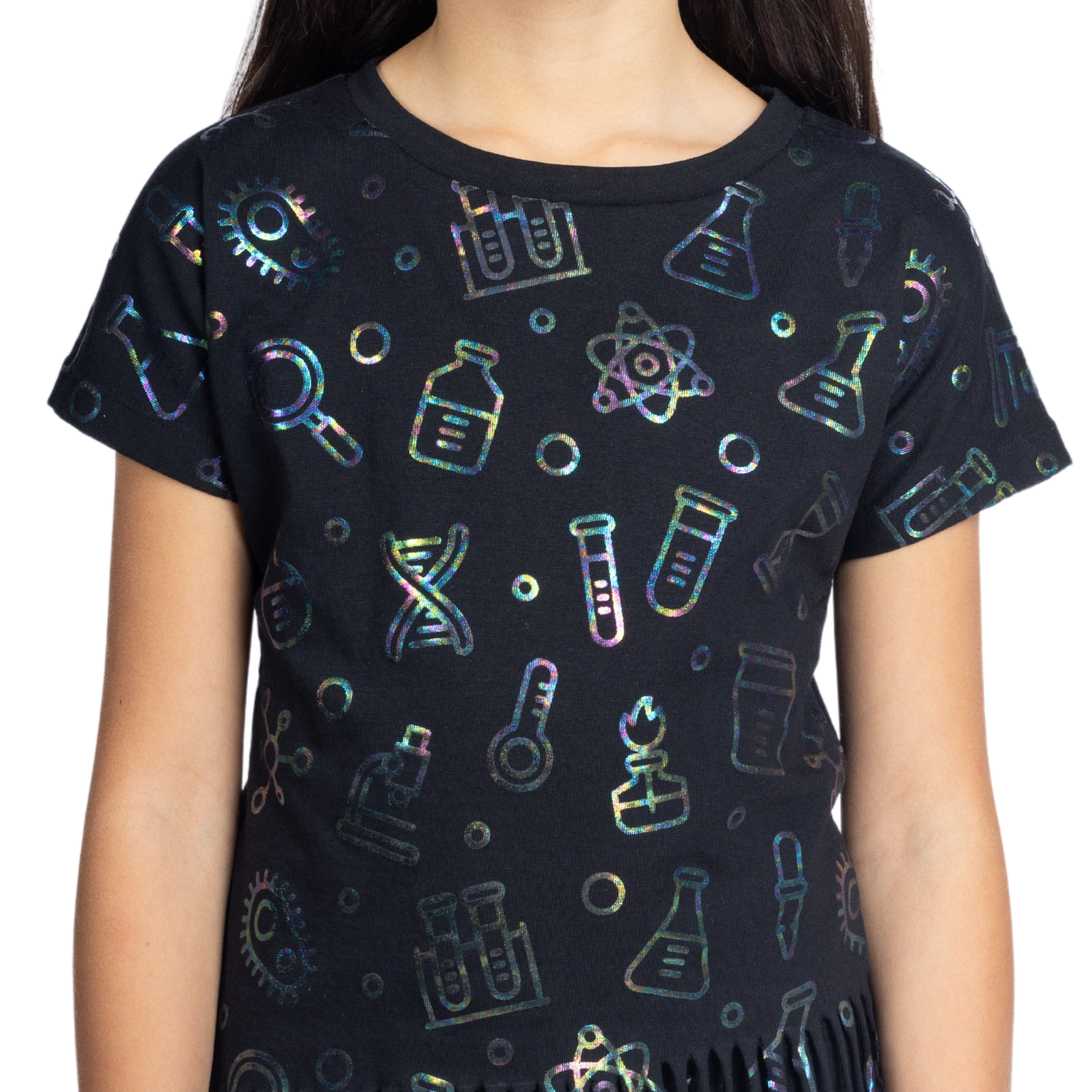 Science Foil Kids Fringe T-Shirt