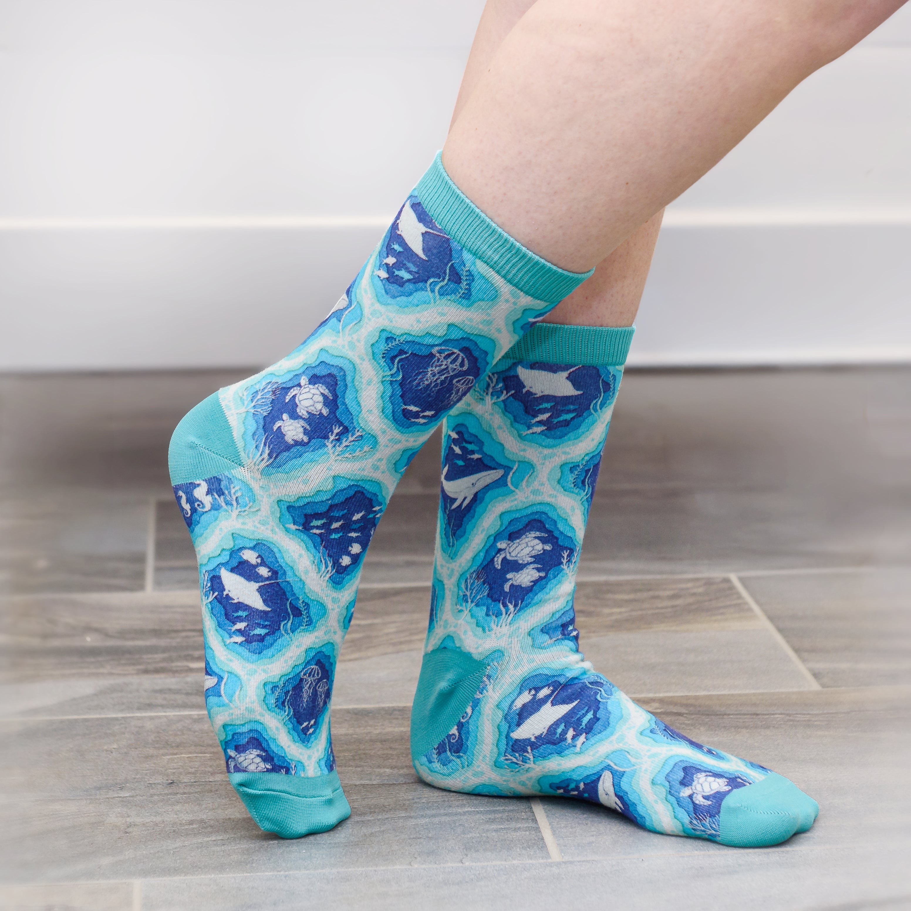 Sea Animals Crew Socks