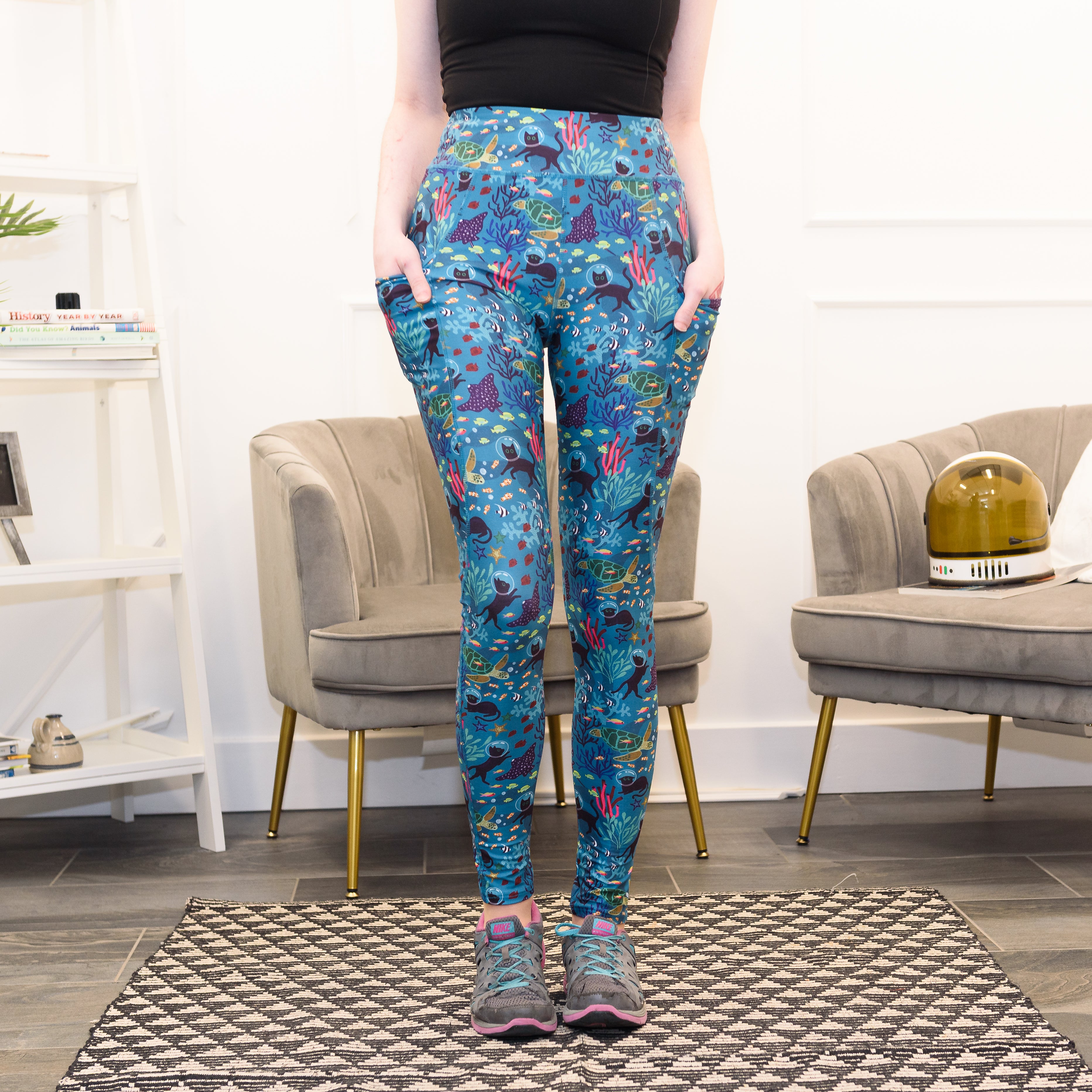 Seabed Exploration Adults Leggings with Pockets