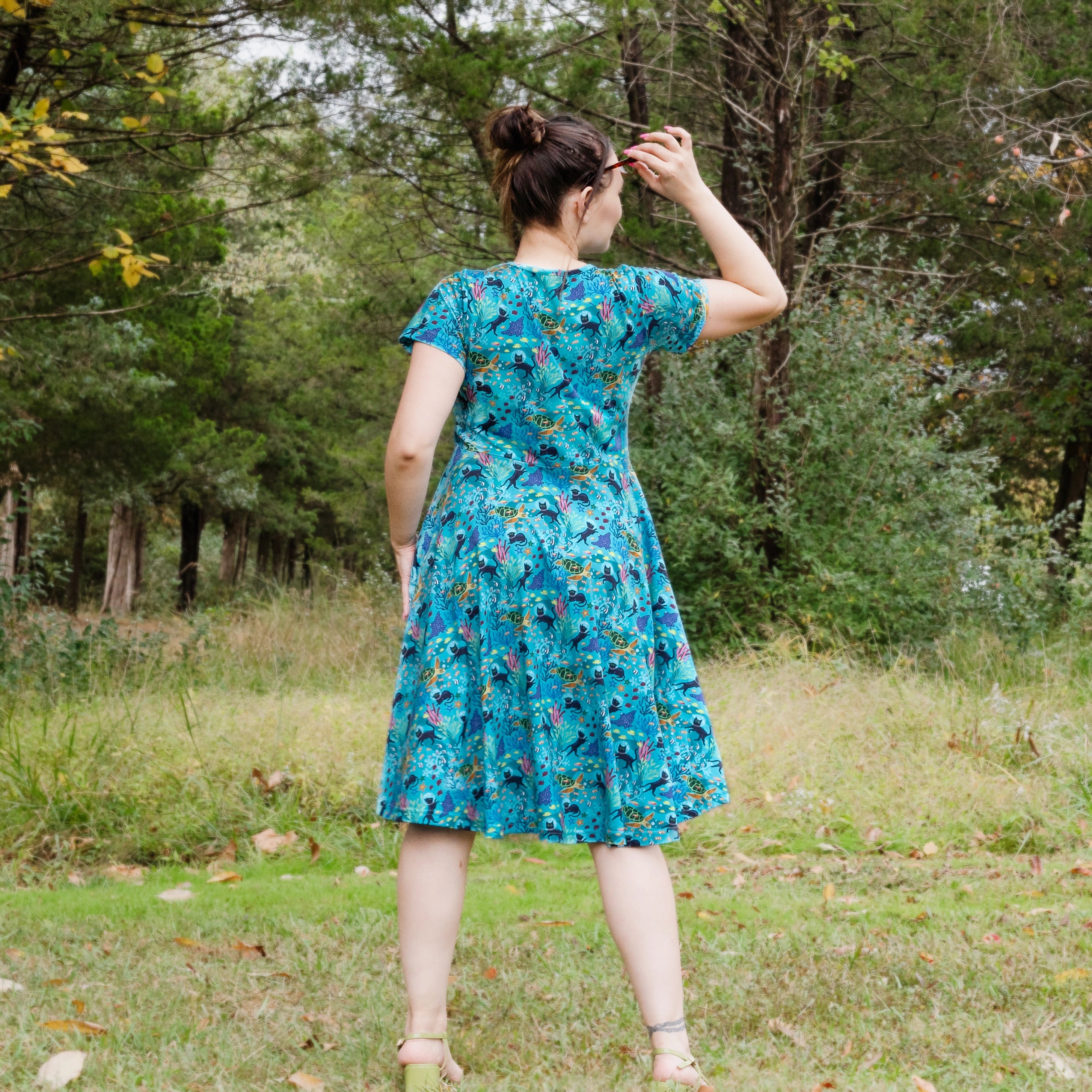 Seabed Exploration Petite Twirl Dress