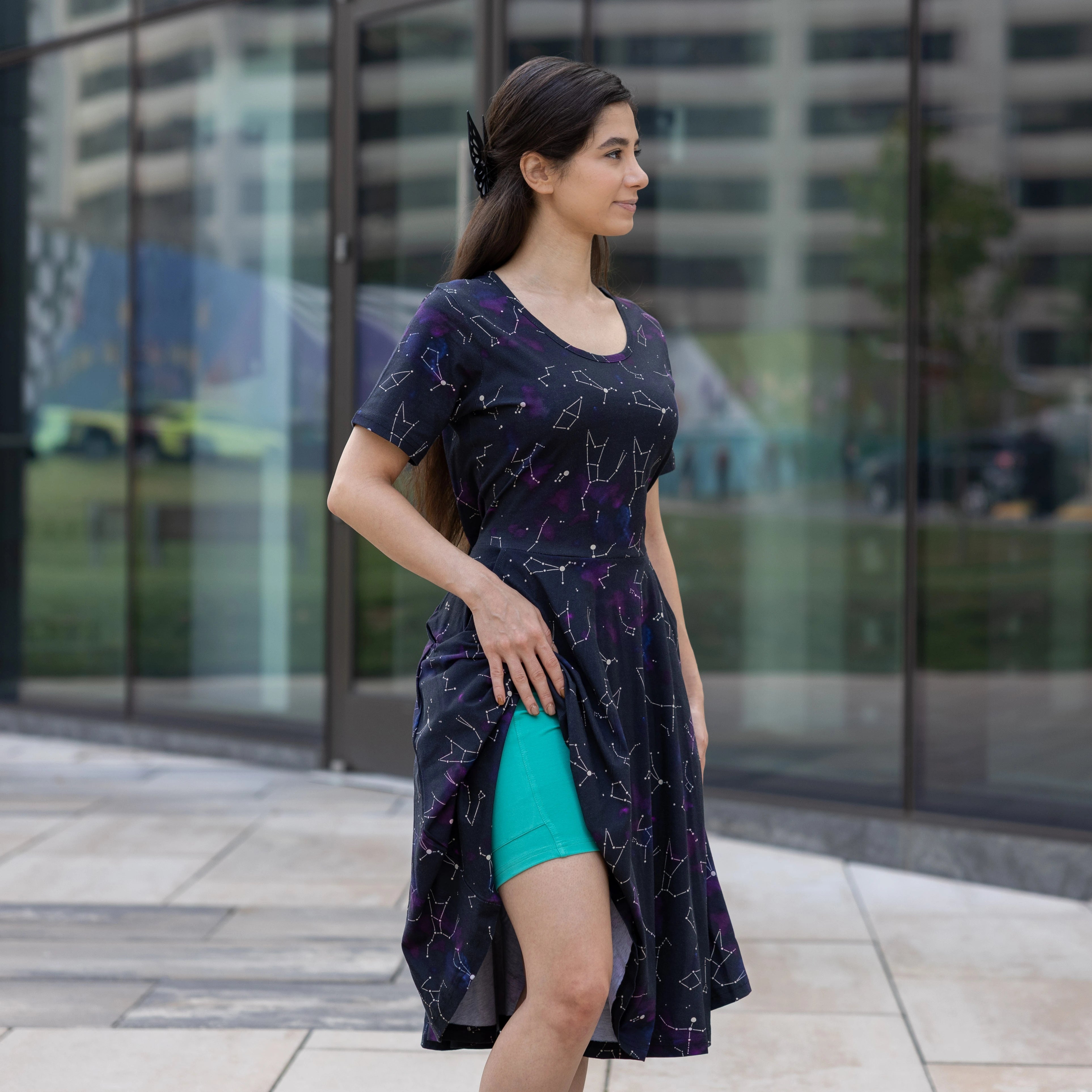 Sea Green Adults Shorts with Pockets