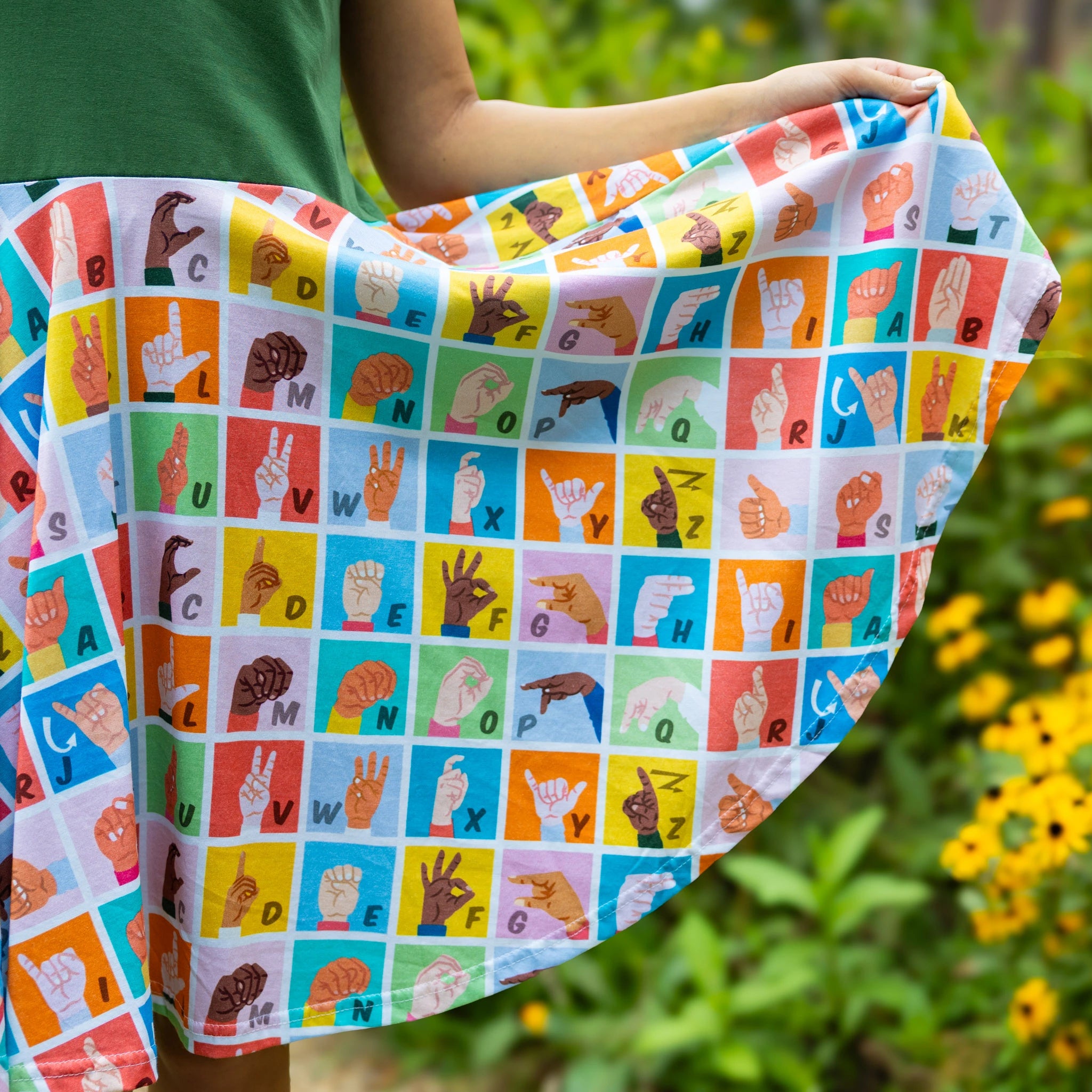Sign Language Kids Twirl Dress