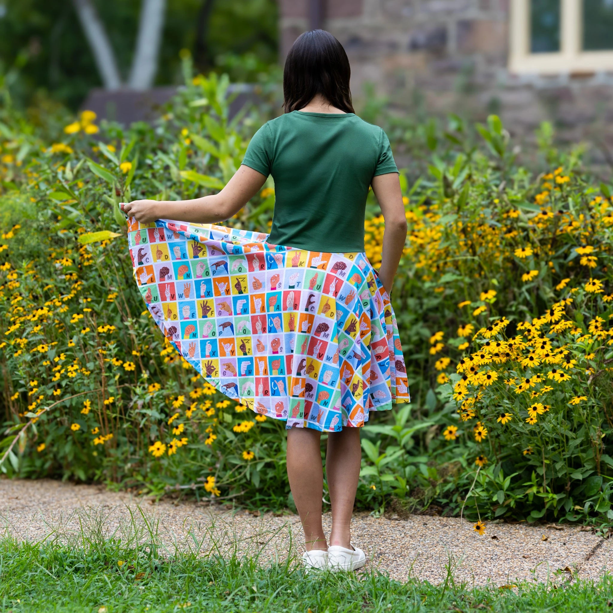Sign Language Kids Twirl Dress