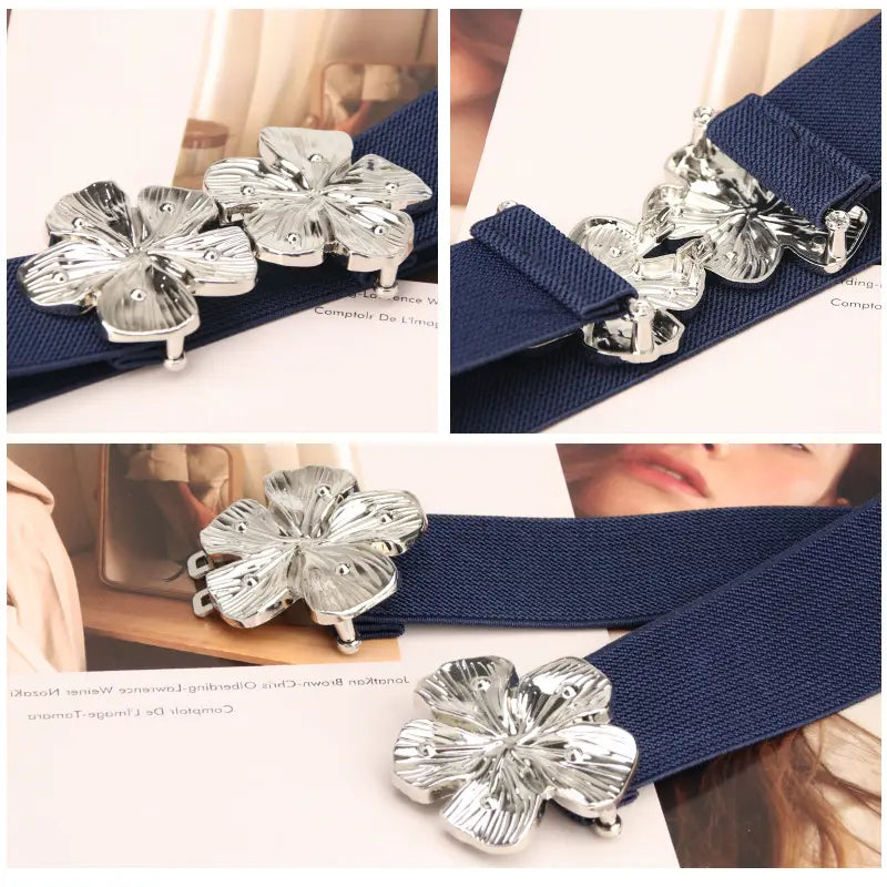 Silver Flower Belt