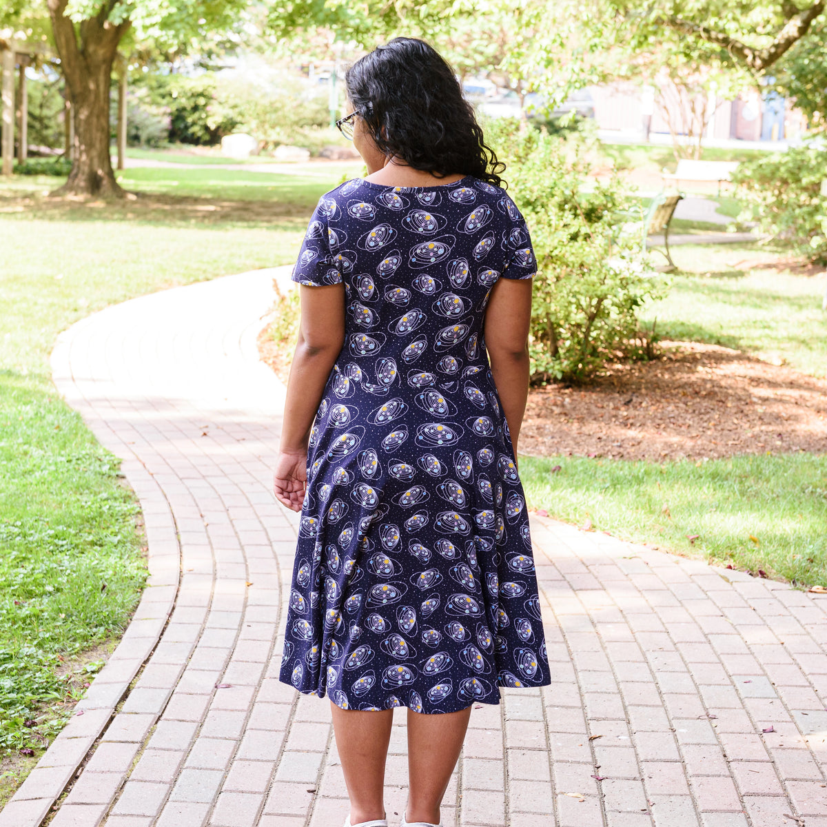 Solar System Petite Twirl Dress with Pockets