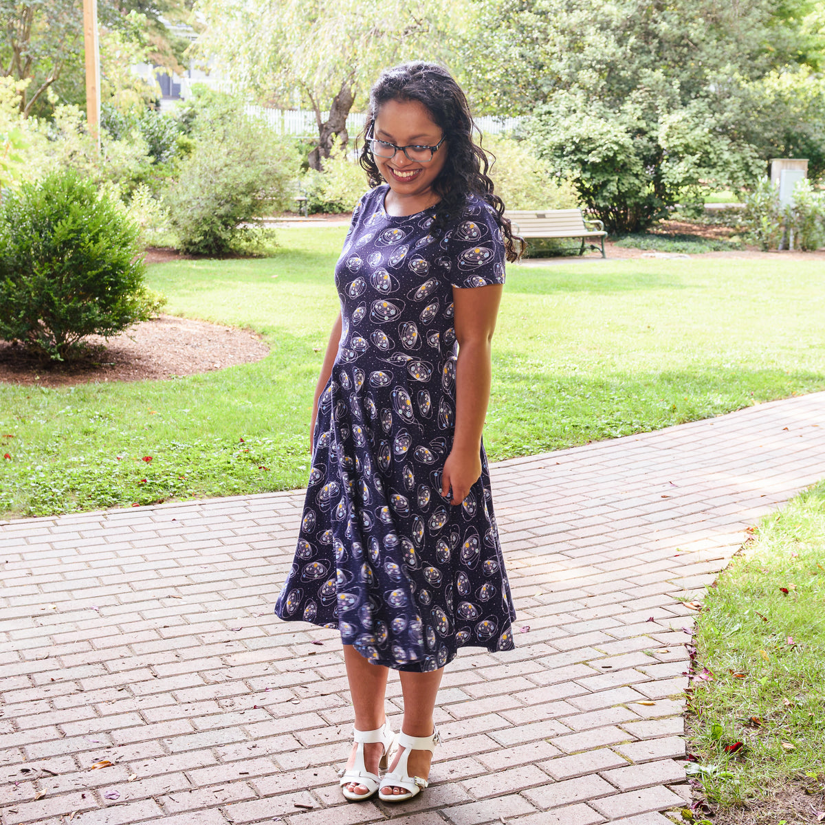 Solar System Petite Twirl Dress with Pockets
