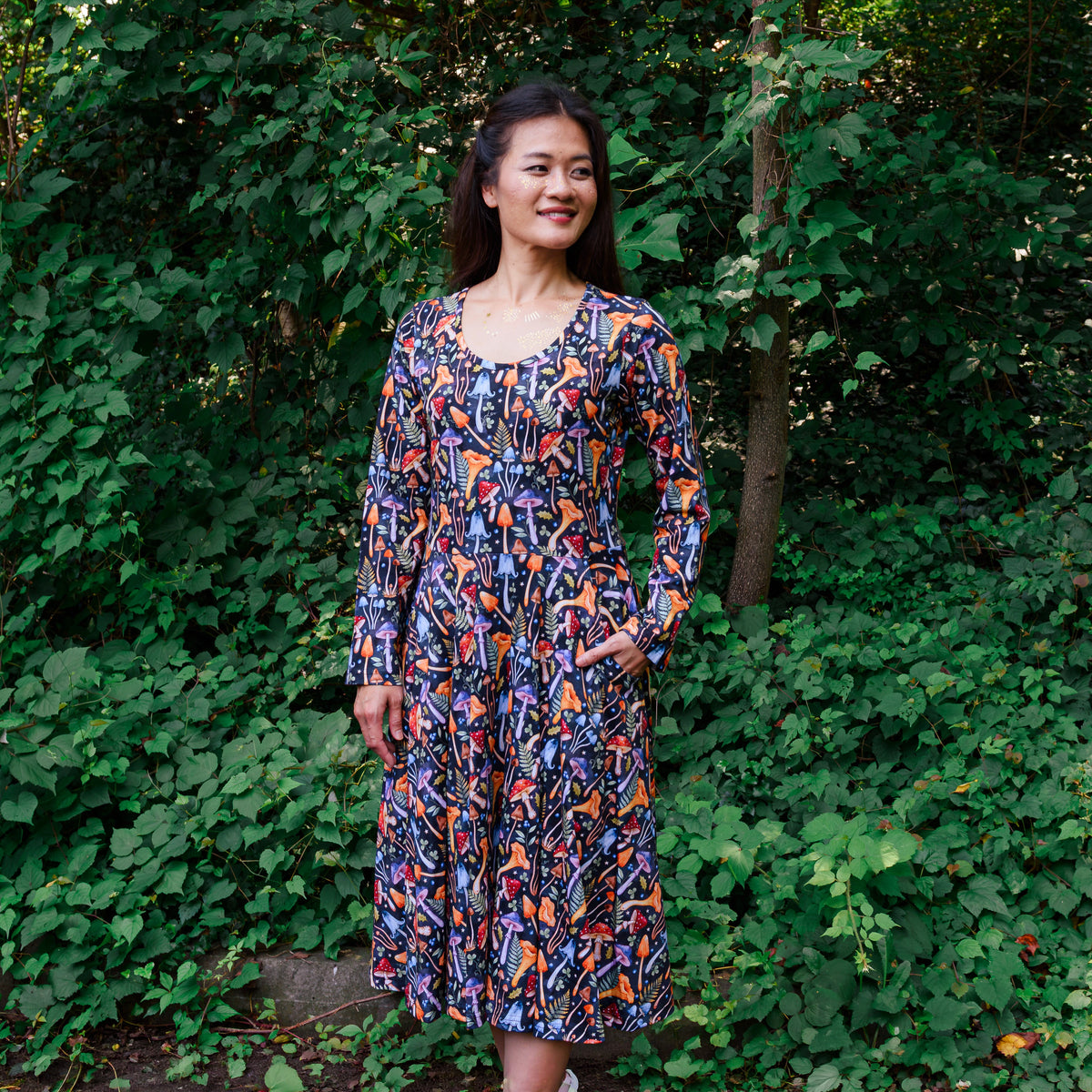 Stardust & Spores Twirl Dress with Pockets