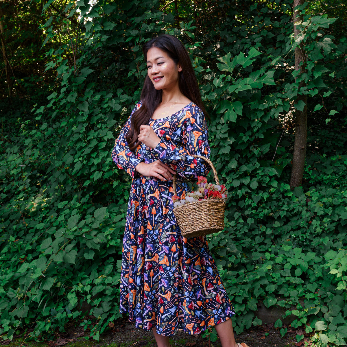 Stardust & Spores Twirl Dress with Pockets