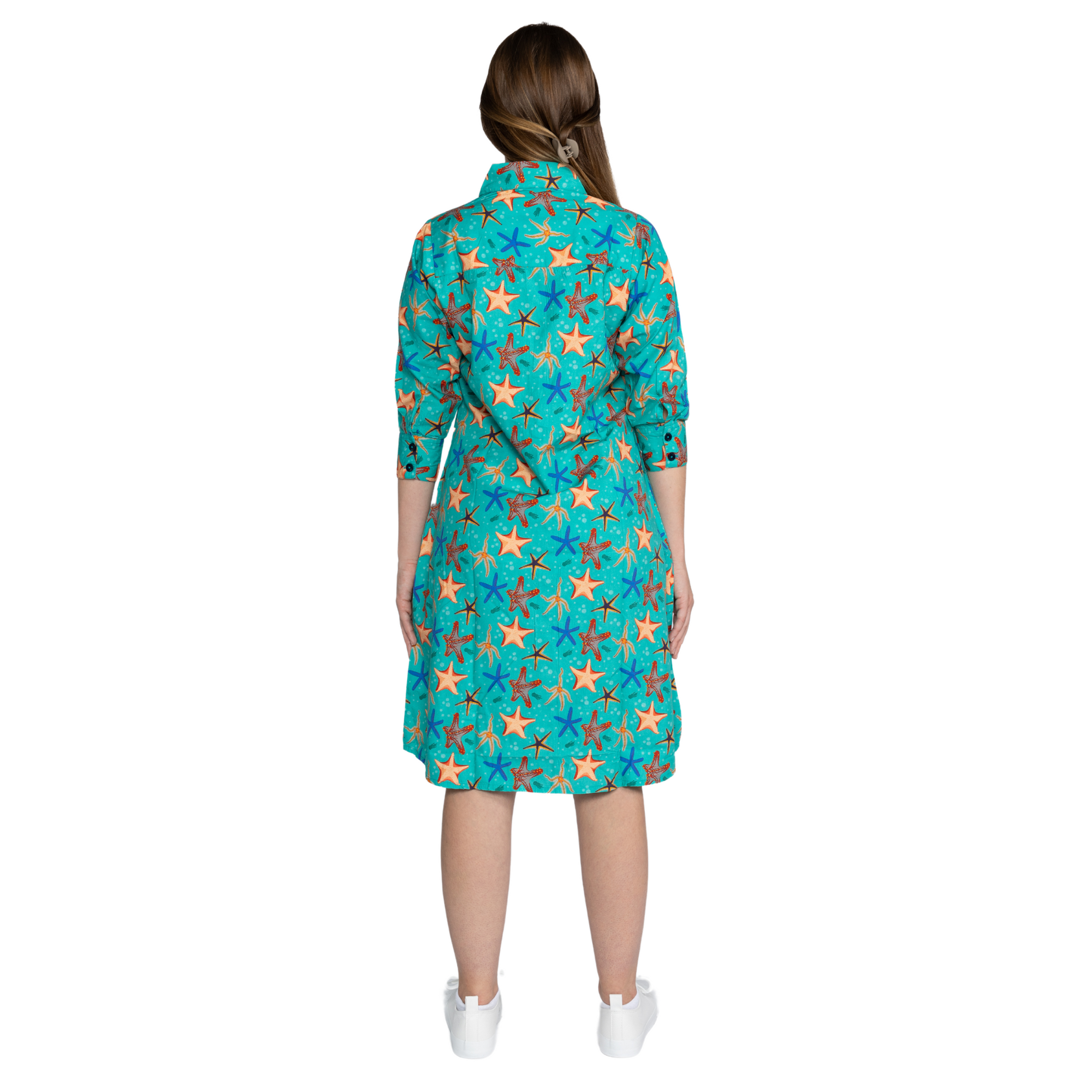 Shirt Dress In Guava Star