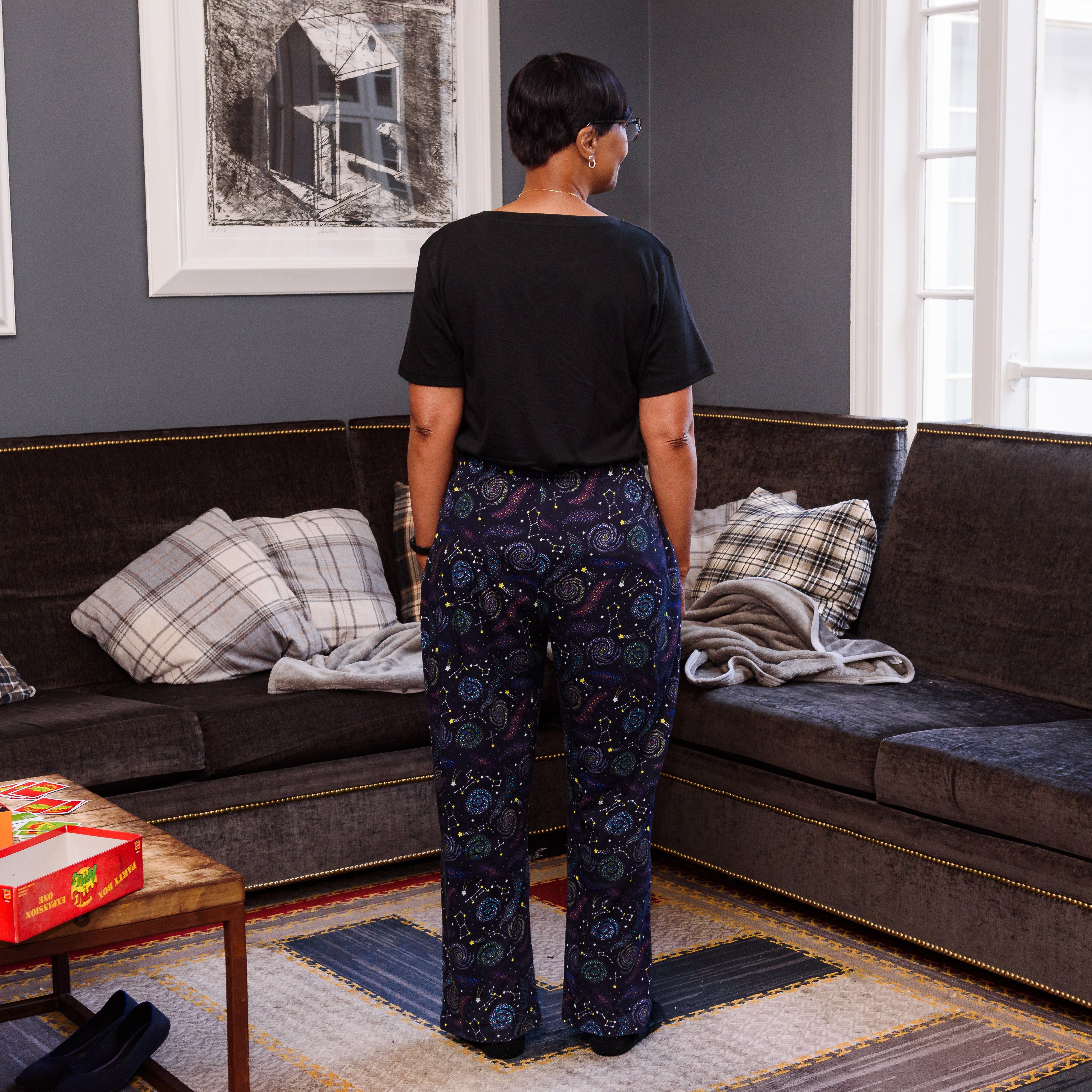 Starry Swirls Lounge Pants with Pockets