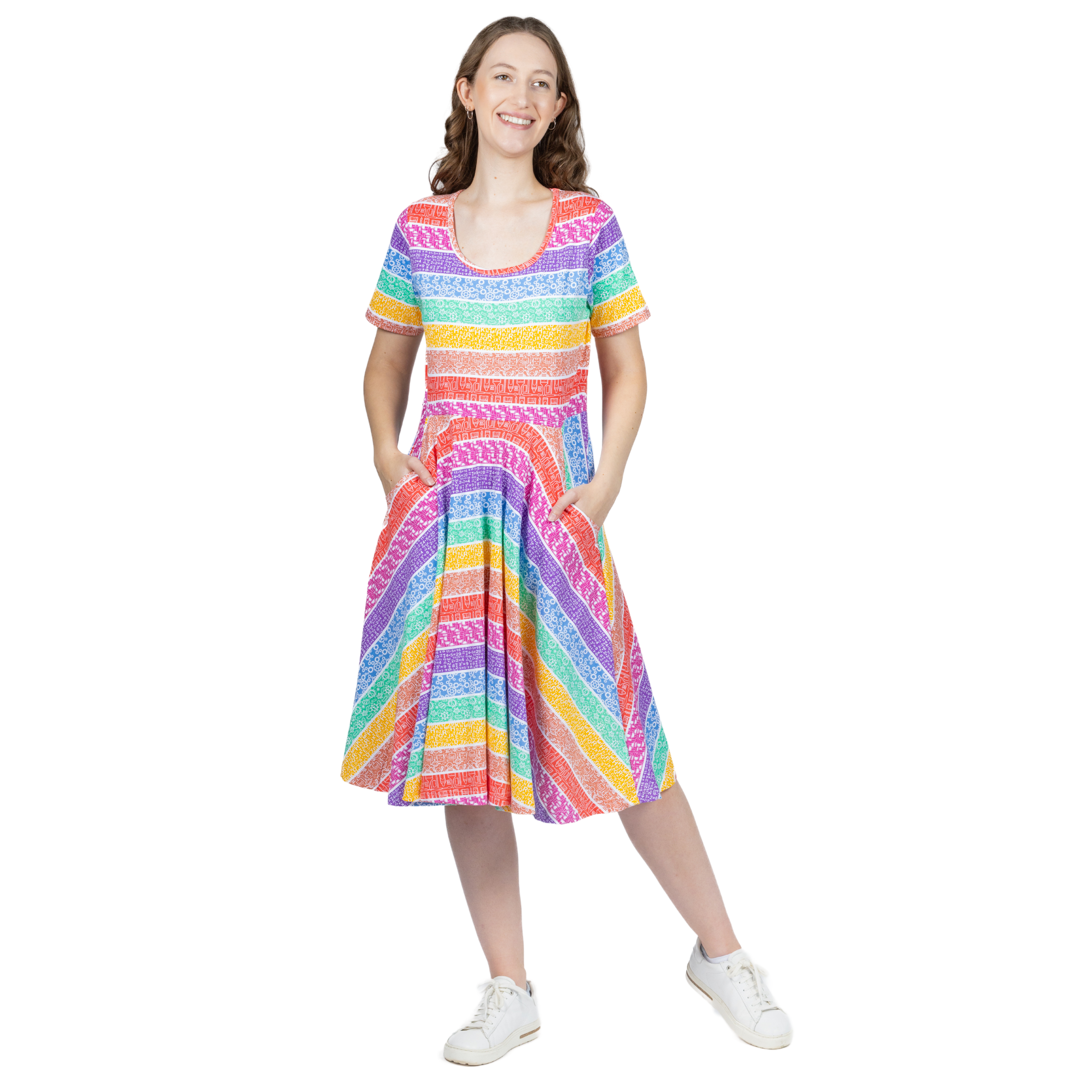 STEAM Rainbow Twirl Dress