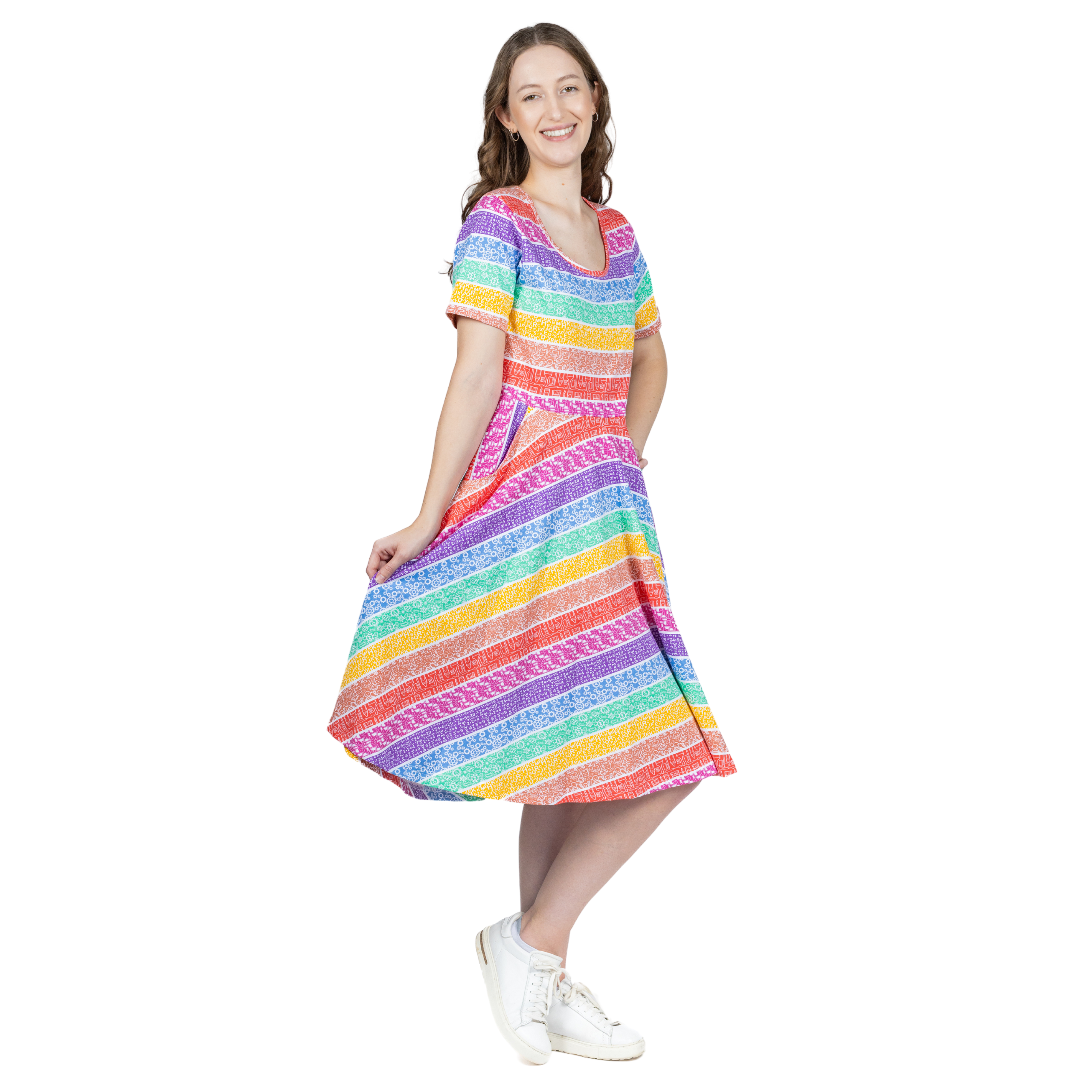 STEAM Rainbow Twirl Dress