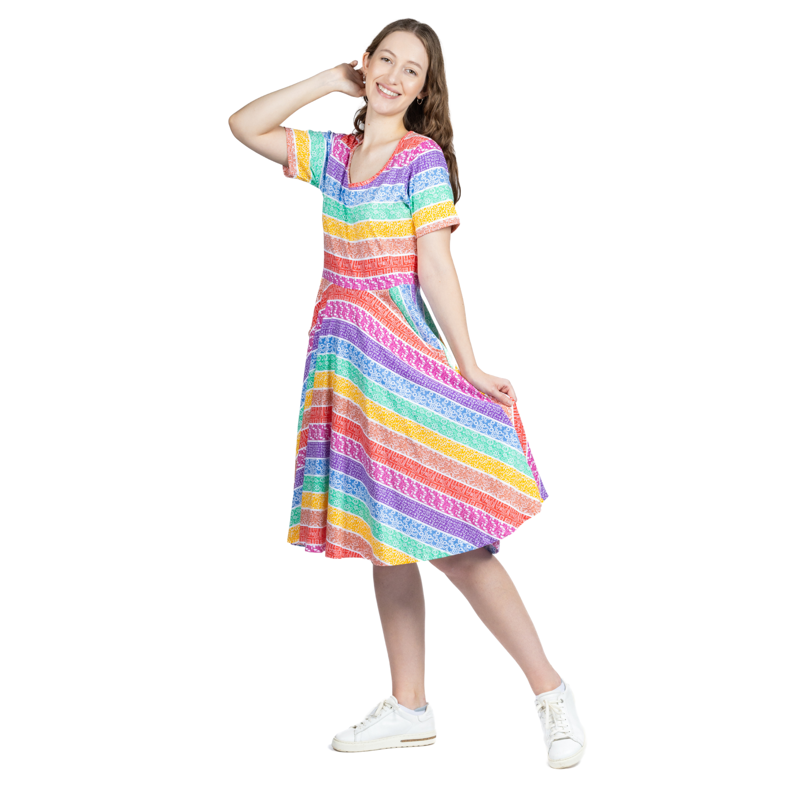 STEAM Rainbow Twirl Dress