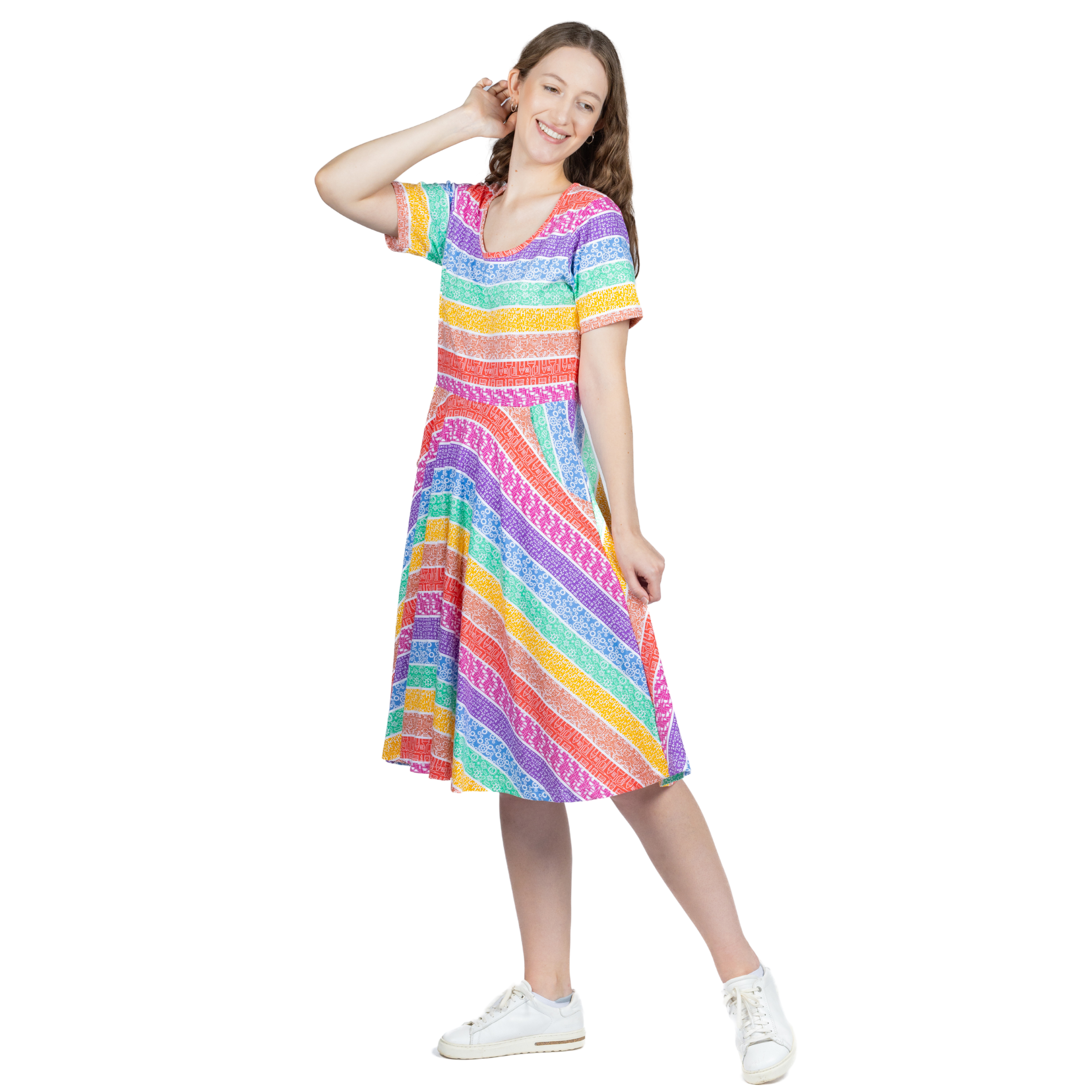 STEAM Rainbow Twirl Dress