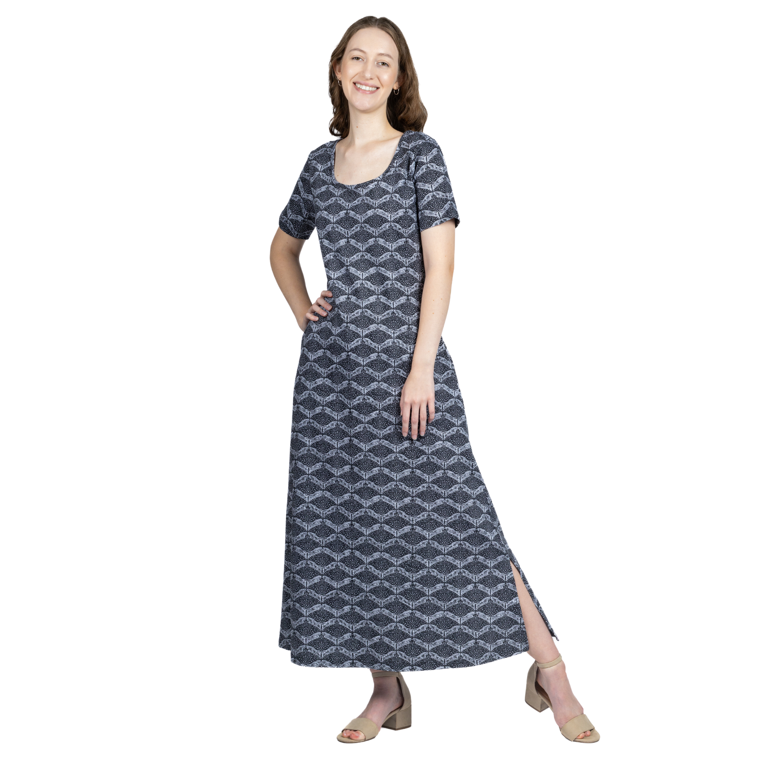 Spotted Eagle Rays Maxi Dress