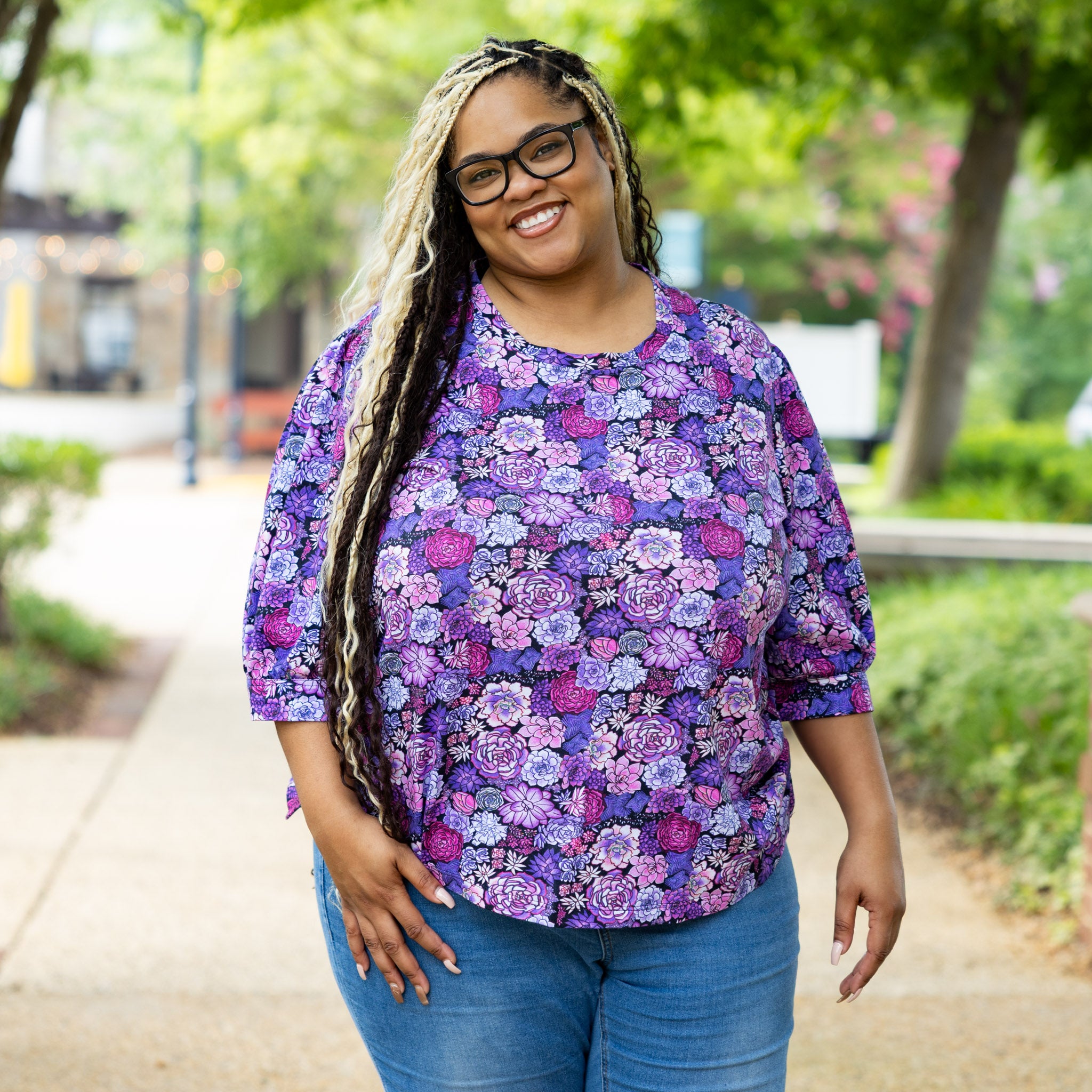 Succulents Tunic Top