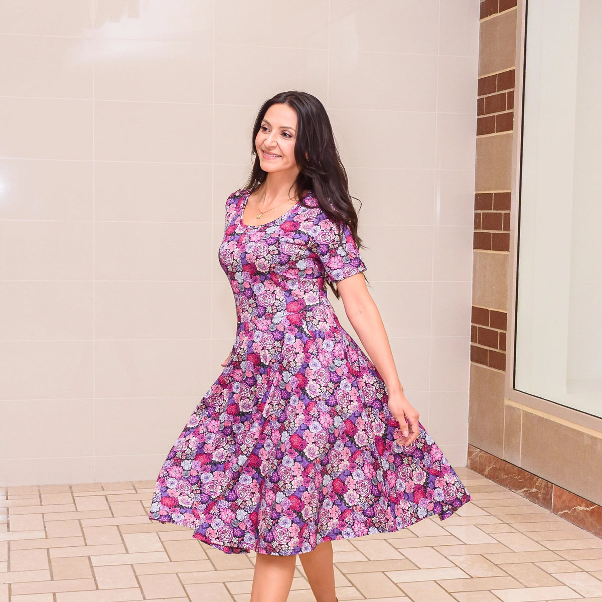 succulent dress Succulents Twirl Dress with Pockets Svaha USA
