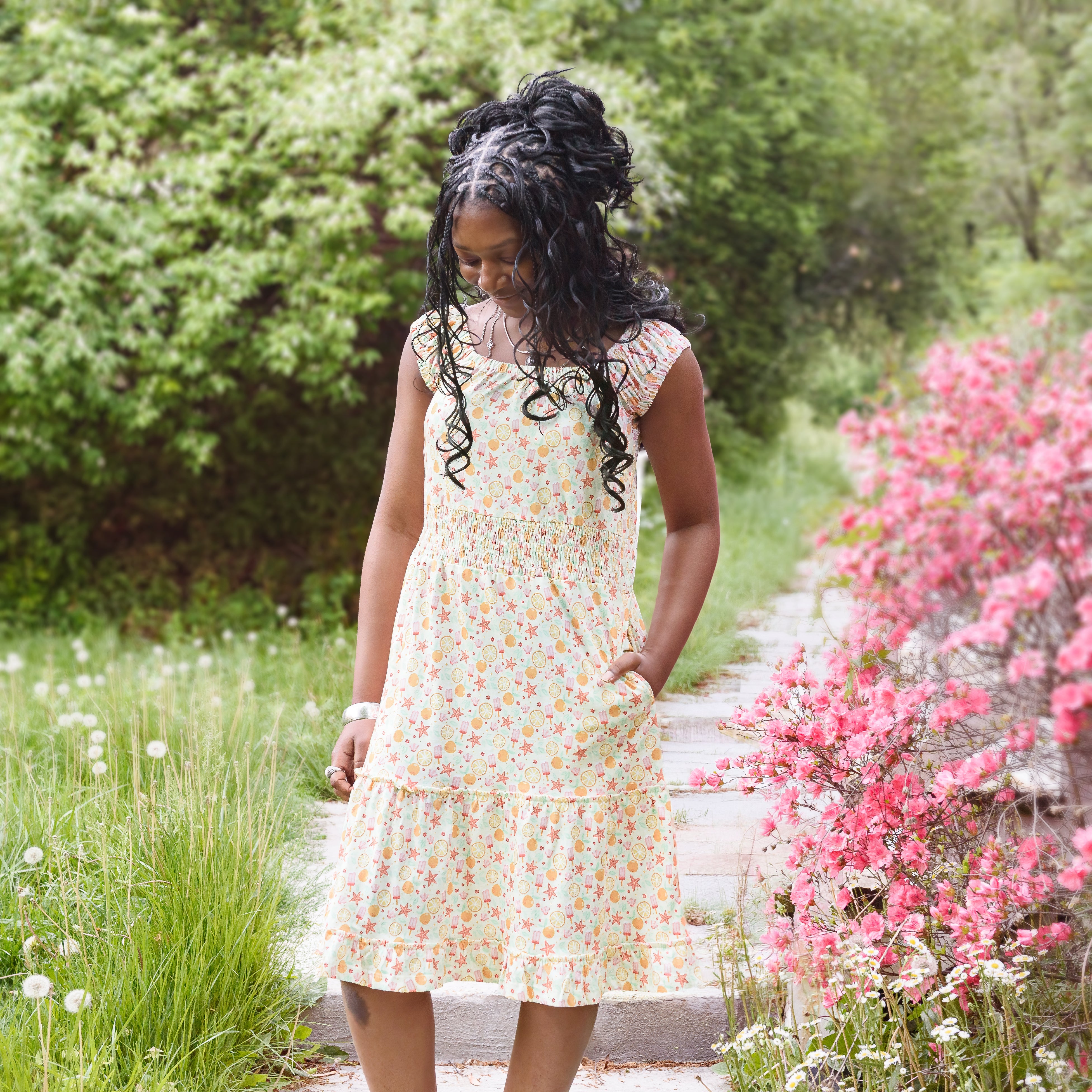 Summer Fun Juniors Dress with Pockets