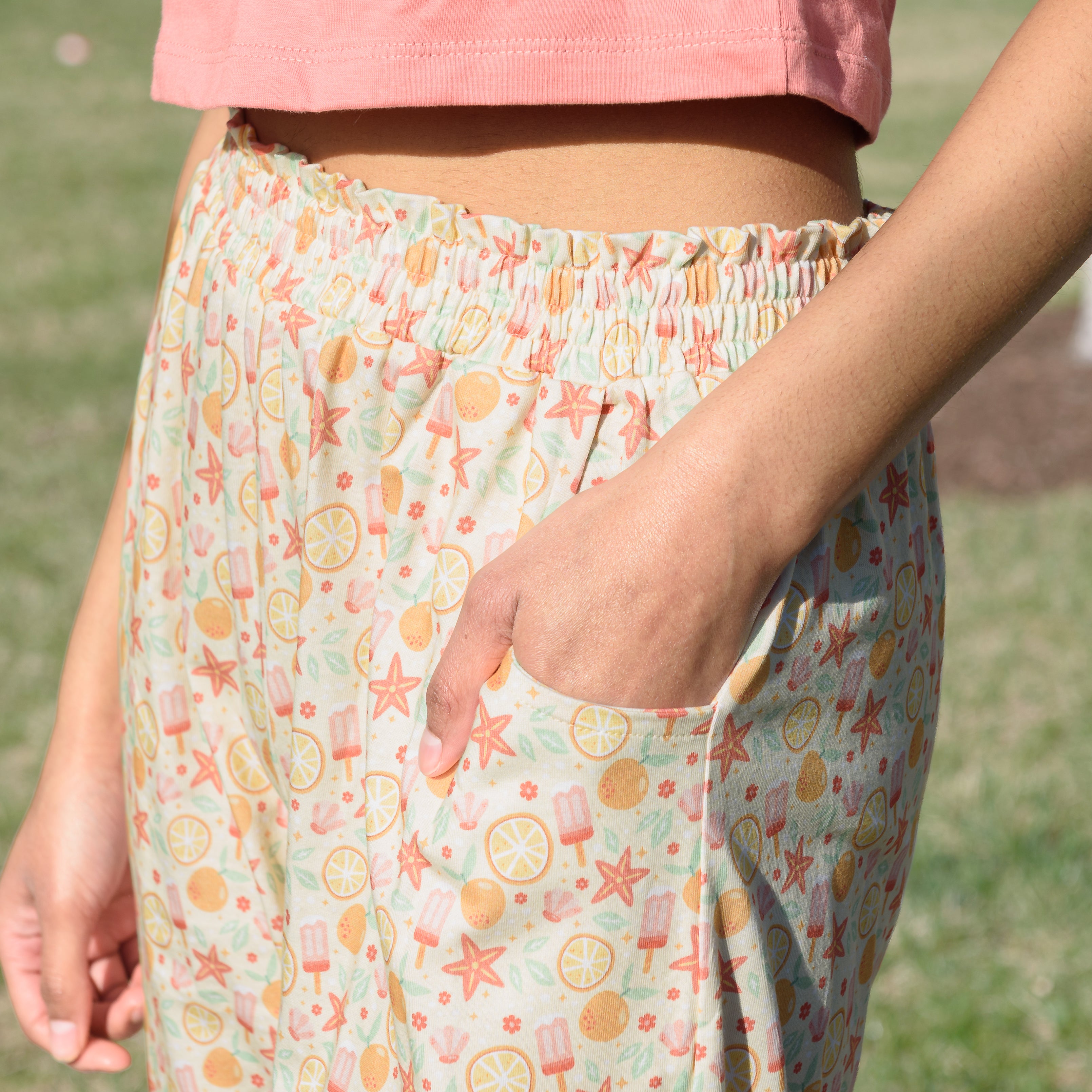 Summer Fun Palazzo Pants with Pockets (Teen)