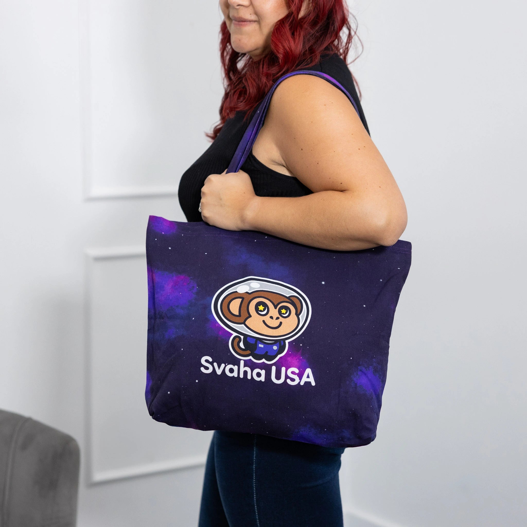 Galaxy Monkey Tote Bag