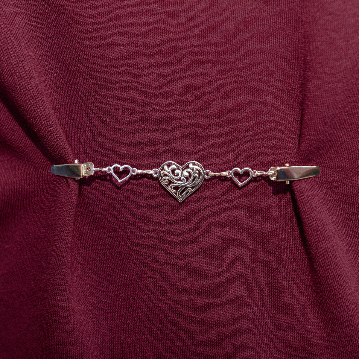 Swirling Heart Cinch Clip