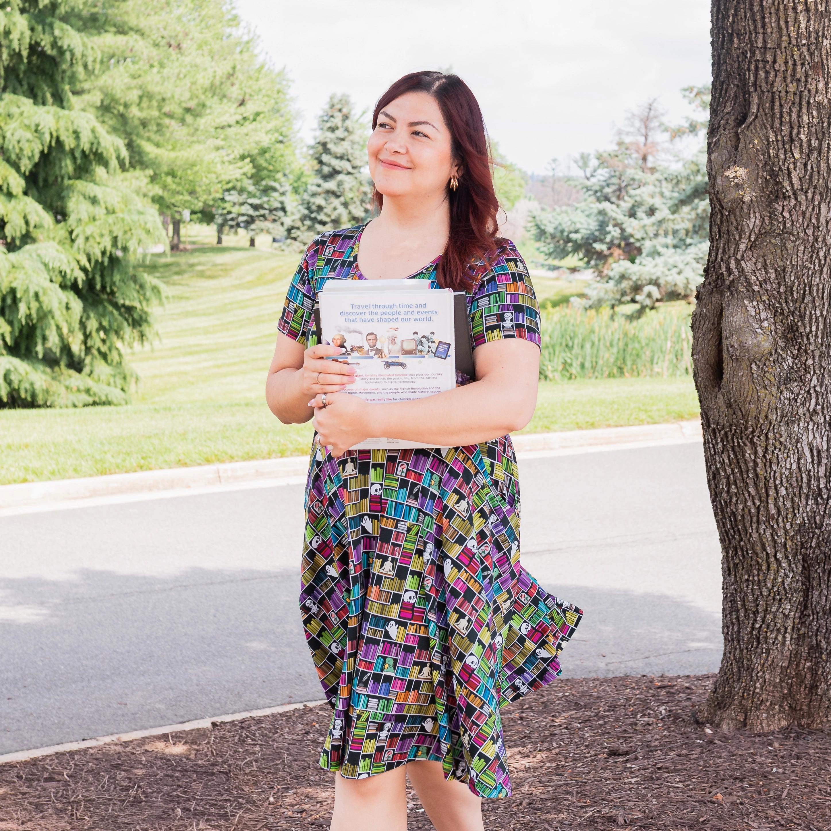 Technicolor Tales Twirl Dress with Pockets