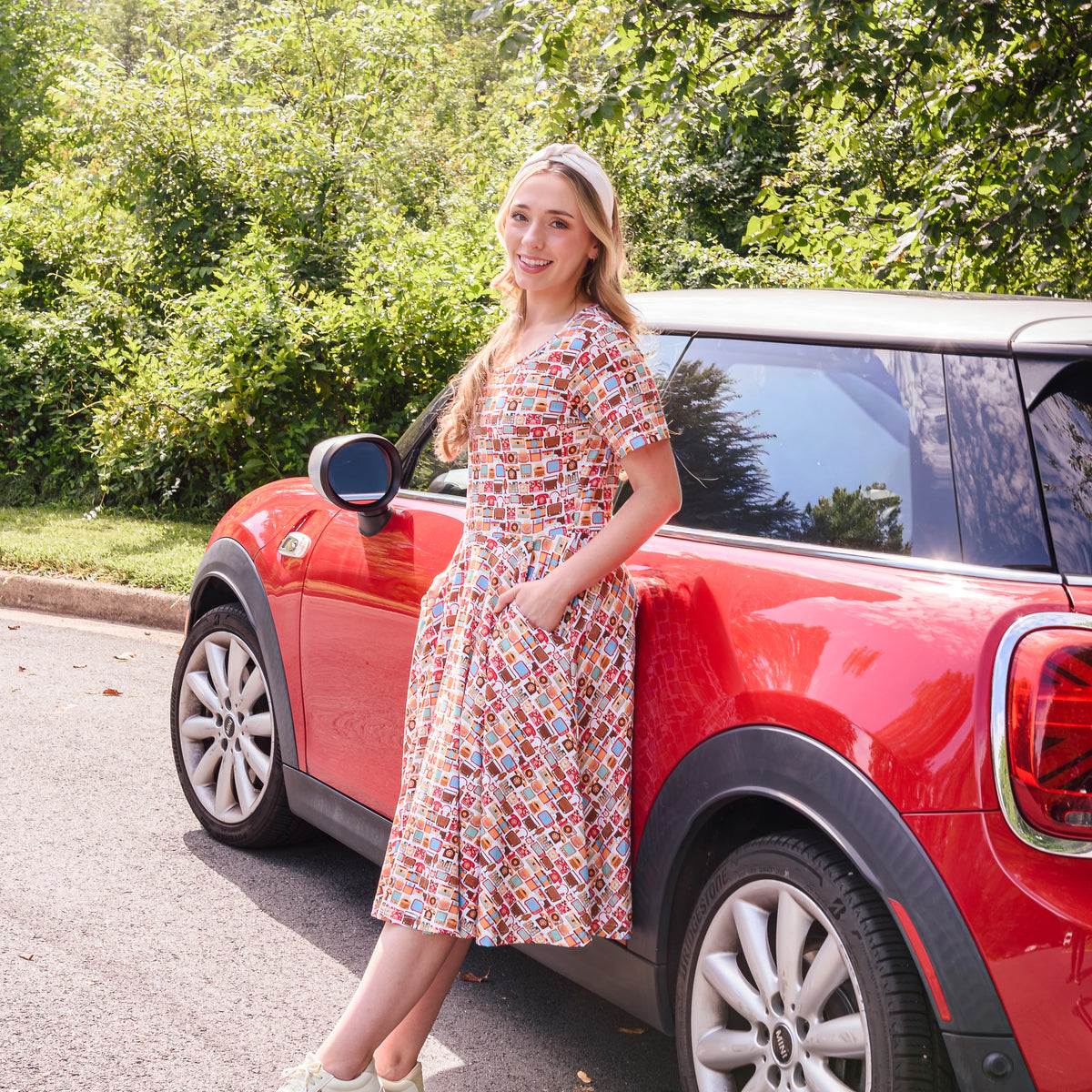 Tech Throwback Twirl Dress with Pockets