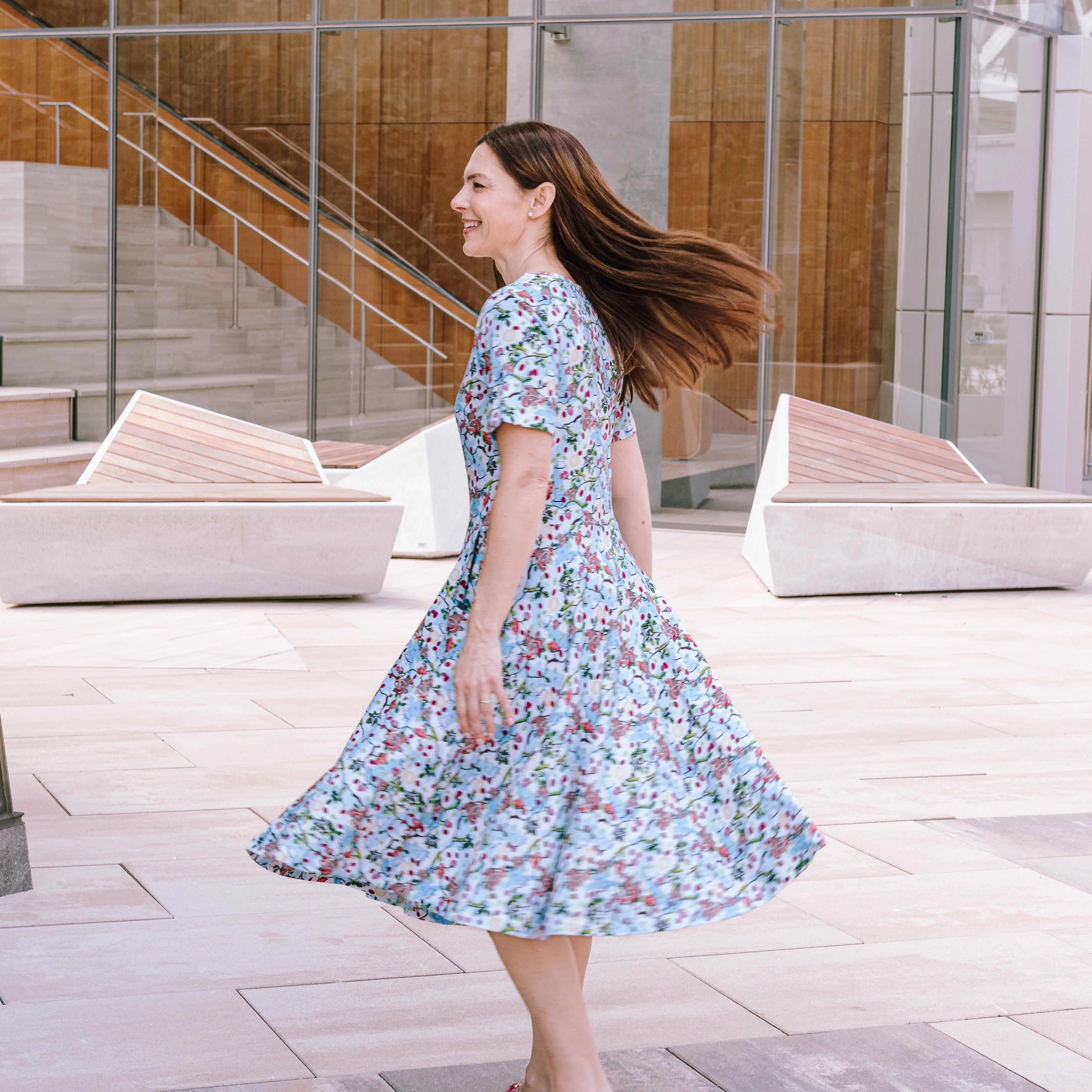 Trophic Levels Twirl Dress with Pockets