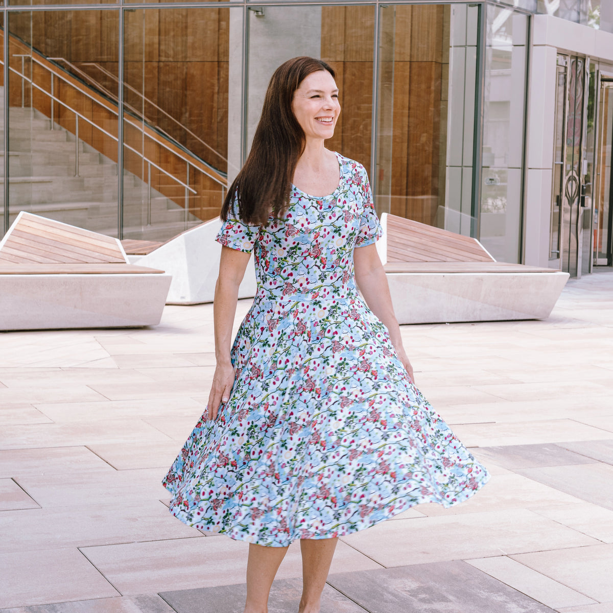 Trophic Levels Twirl Dress with Pockets Svaha USA