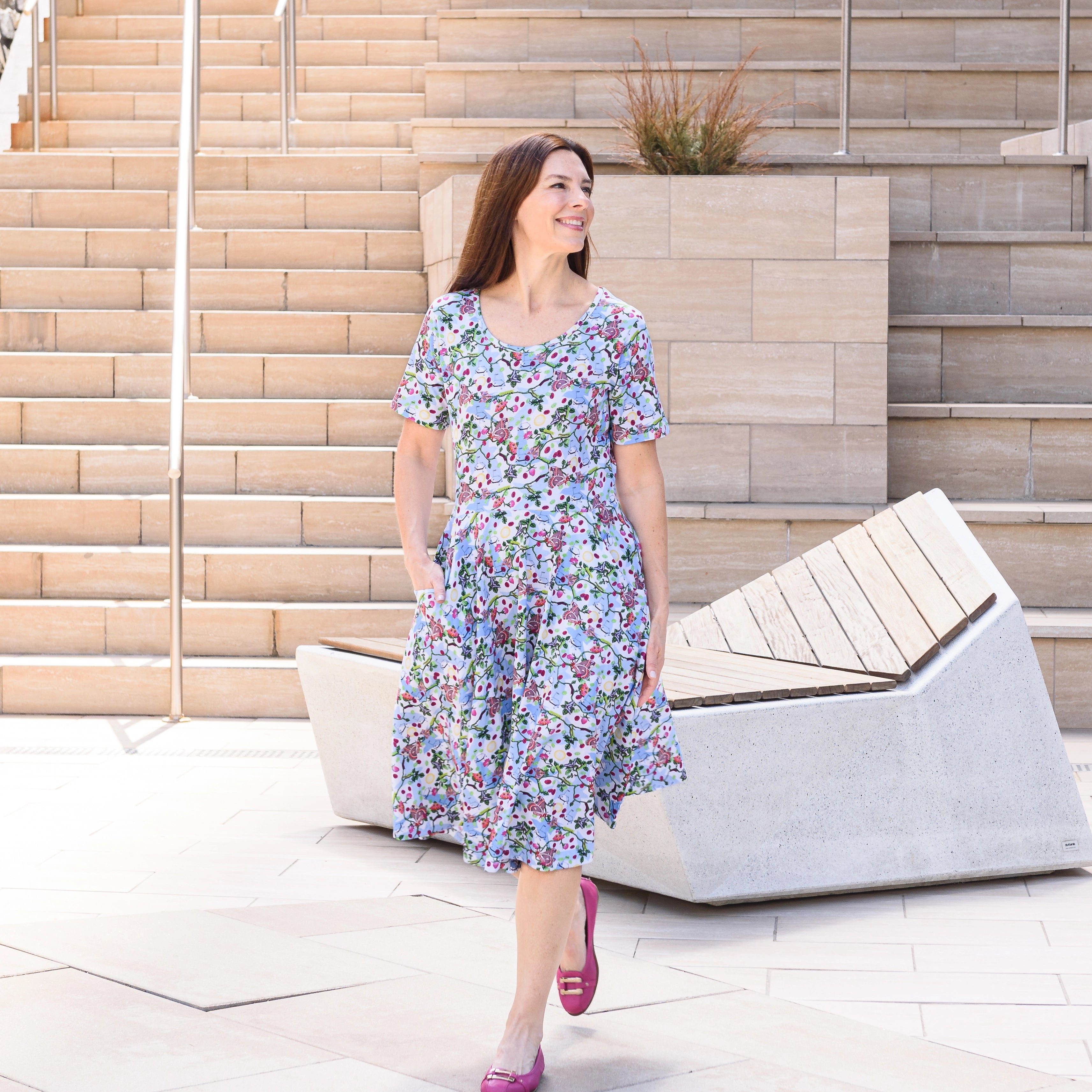 Trophic Levels Twirl Dress with Pockets