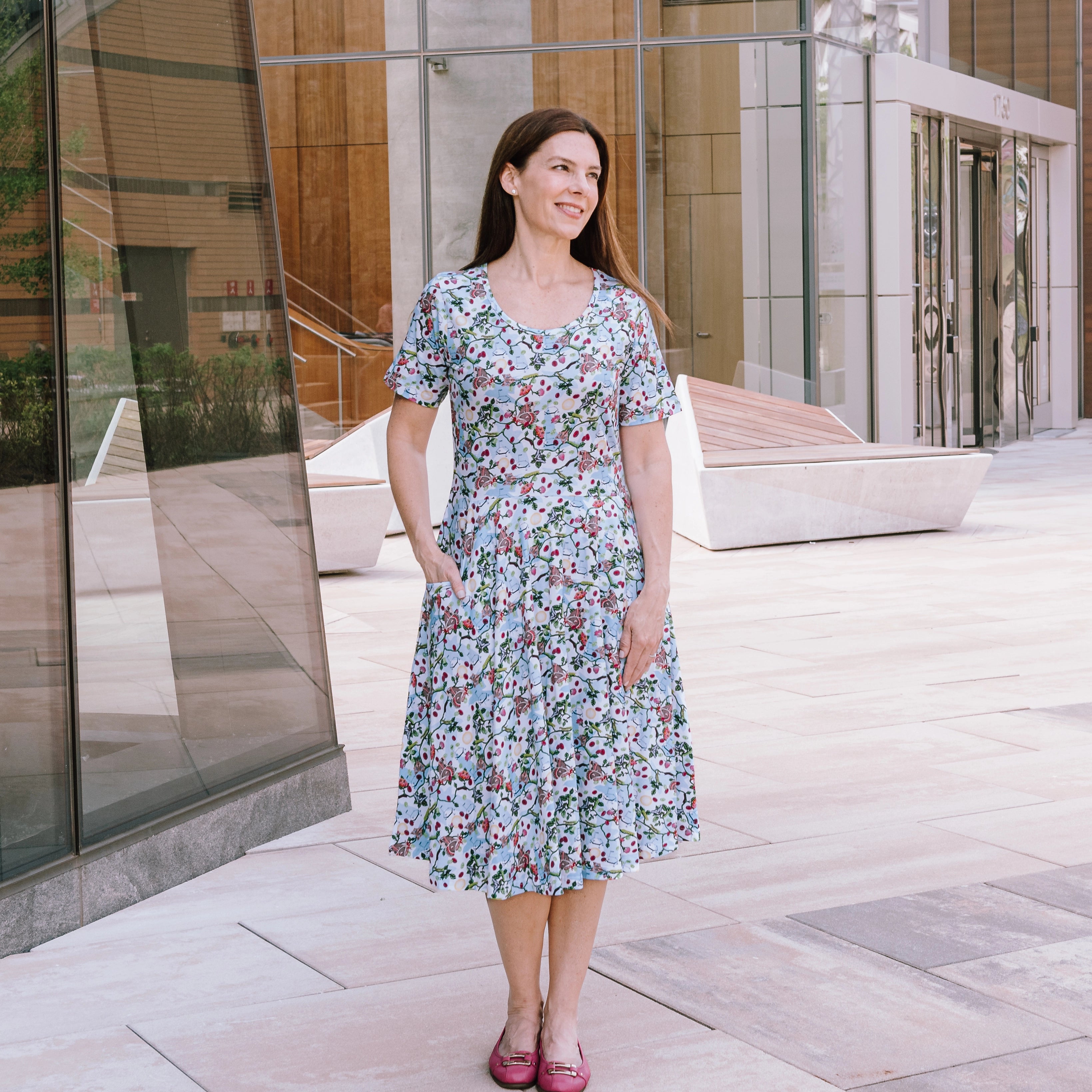 Trophic Levels Twirl Dress with Pockets