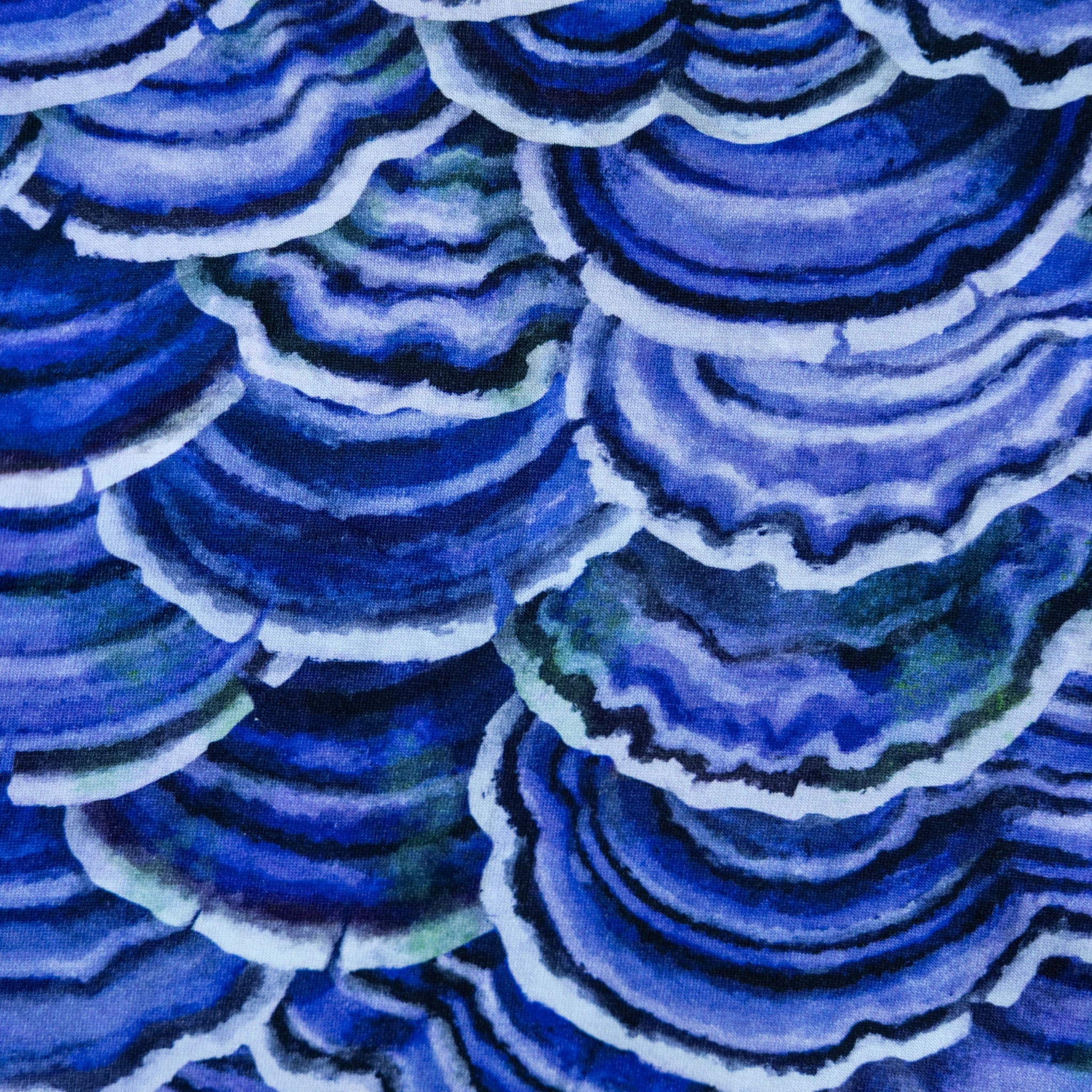 Turkey Tail Mushroom 3/4th Sleeves Twirl Dress