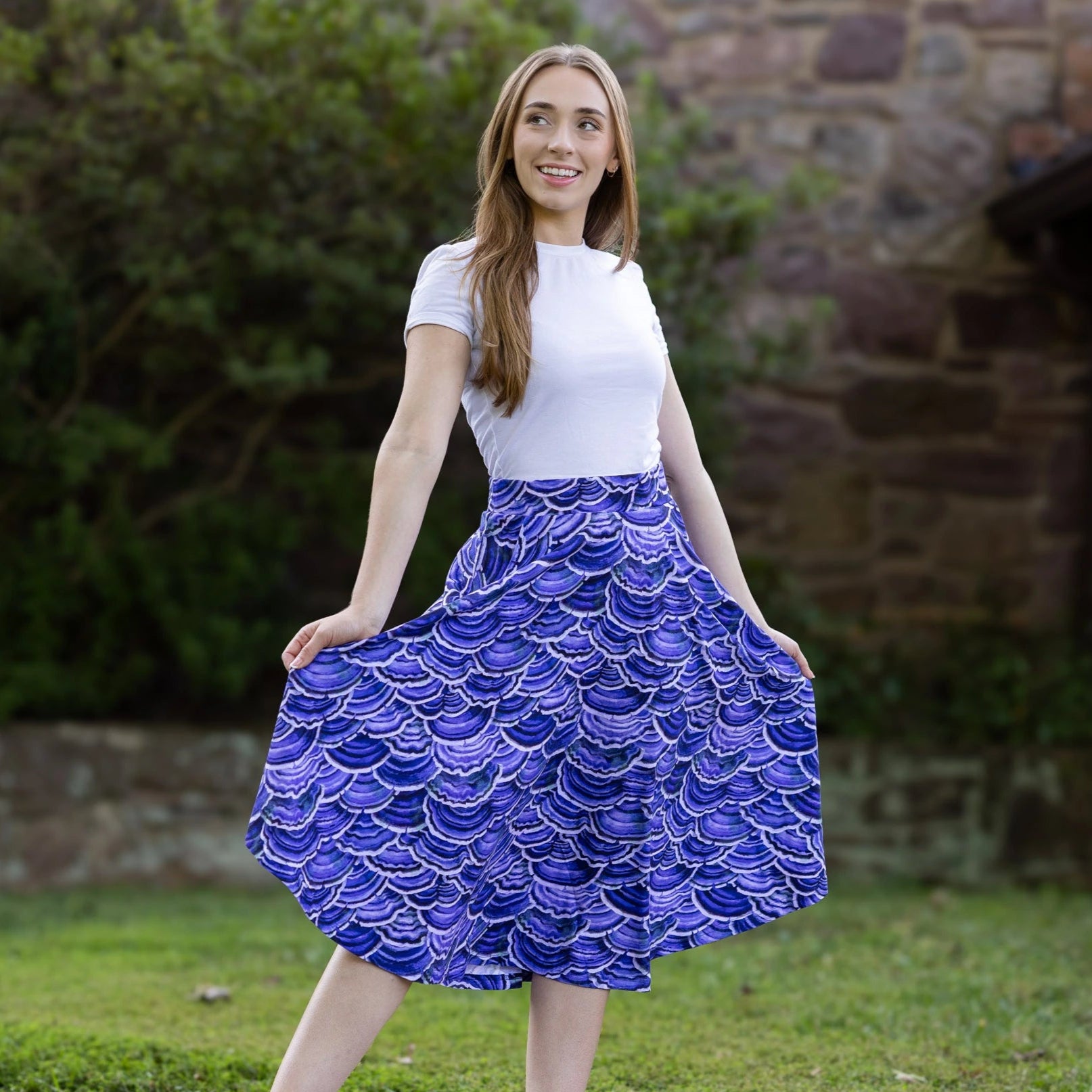 Turkey Tail Mushroom 3/4th Twirl Skirt