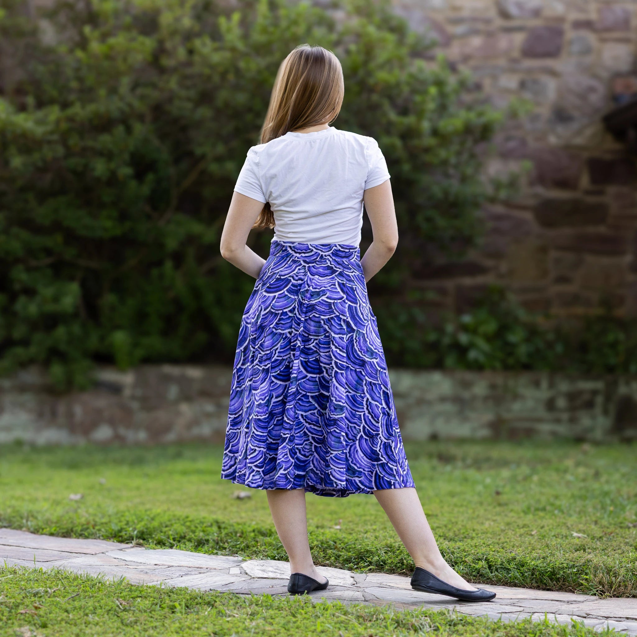 Turkey Tail Mushroom 3/4th Twirl Skirt