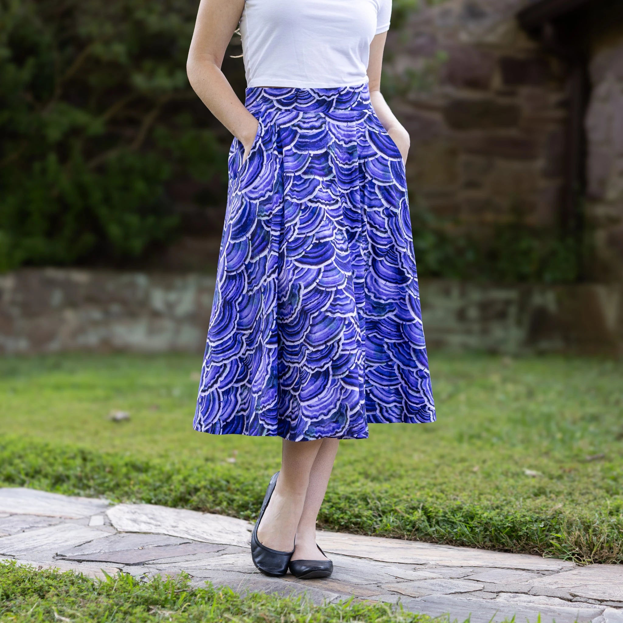 Turkey Tail Mushroom 3/4th Twirl Skirt