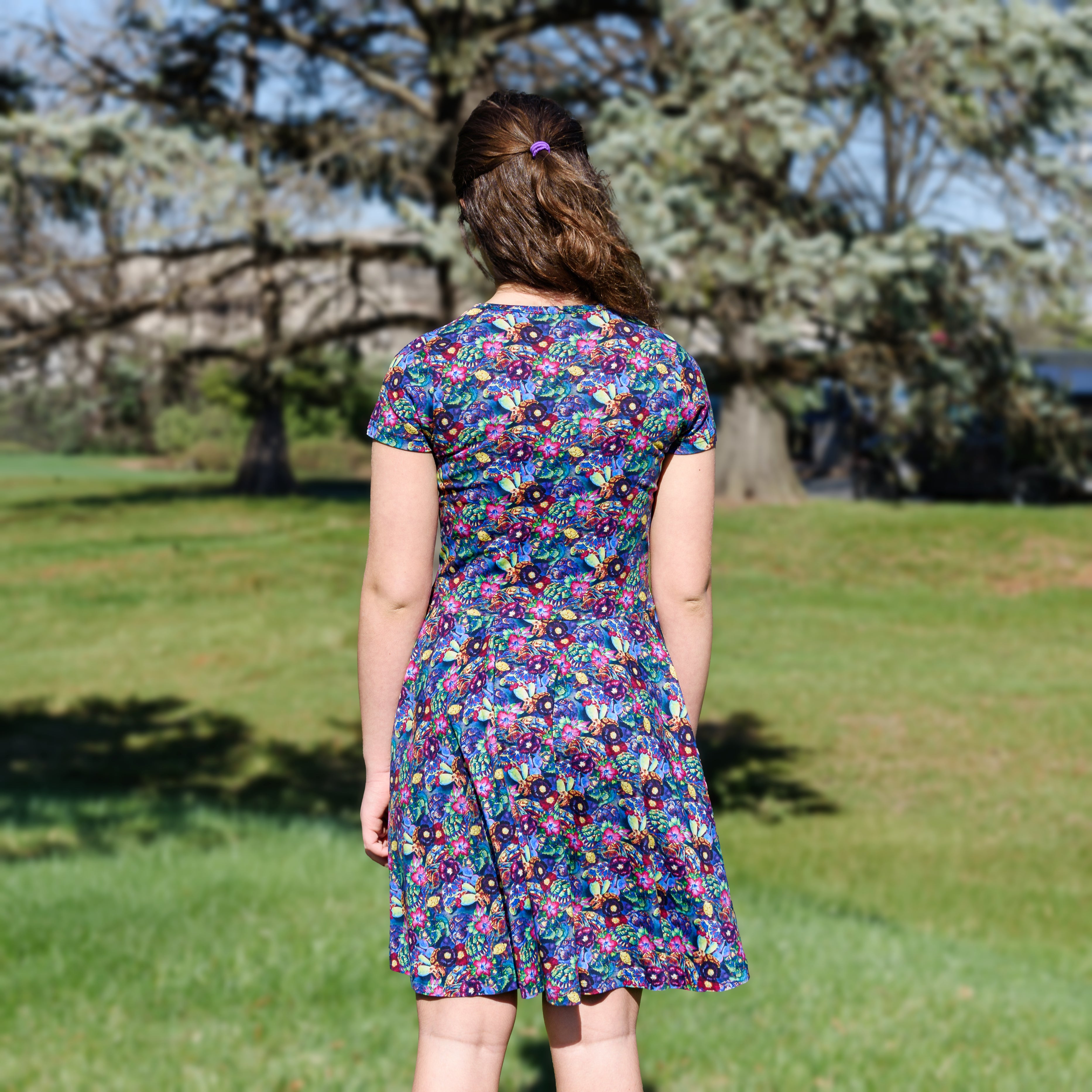 Watercolor Tortoise Kids Twirl Dress