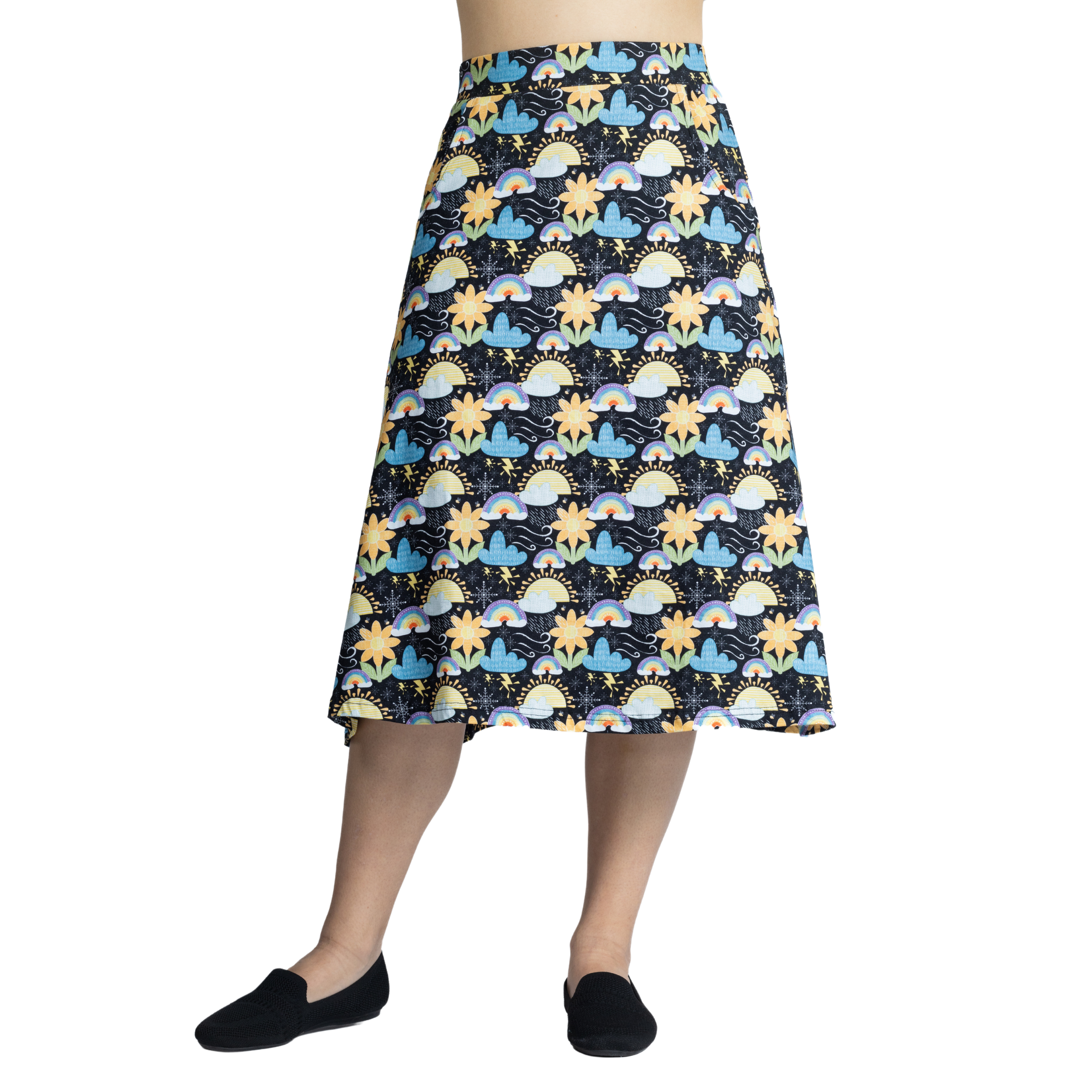 Weather A-Line Midi Skirt