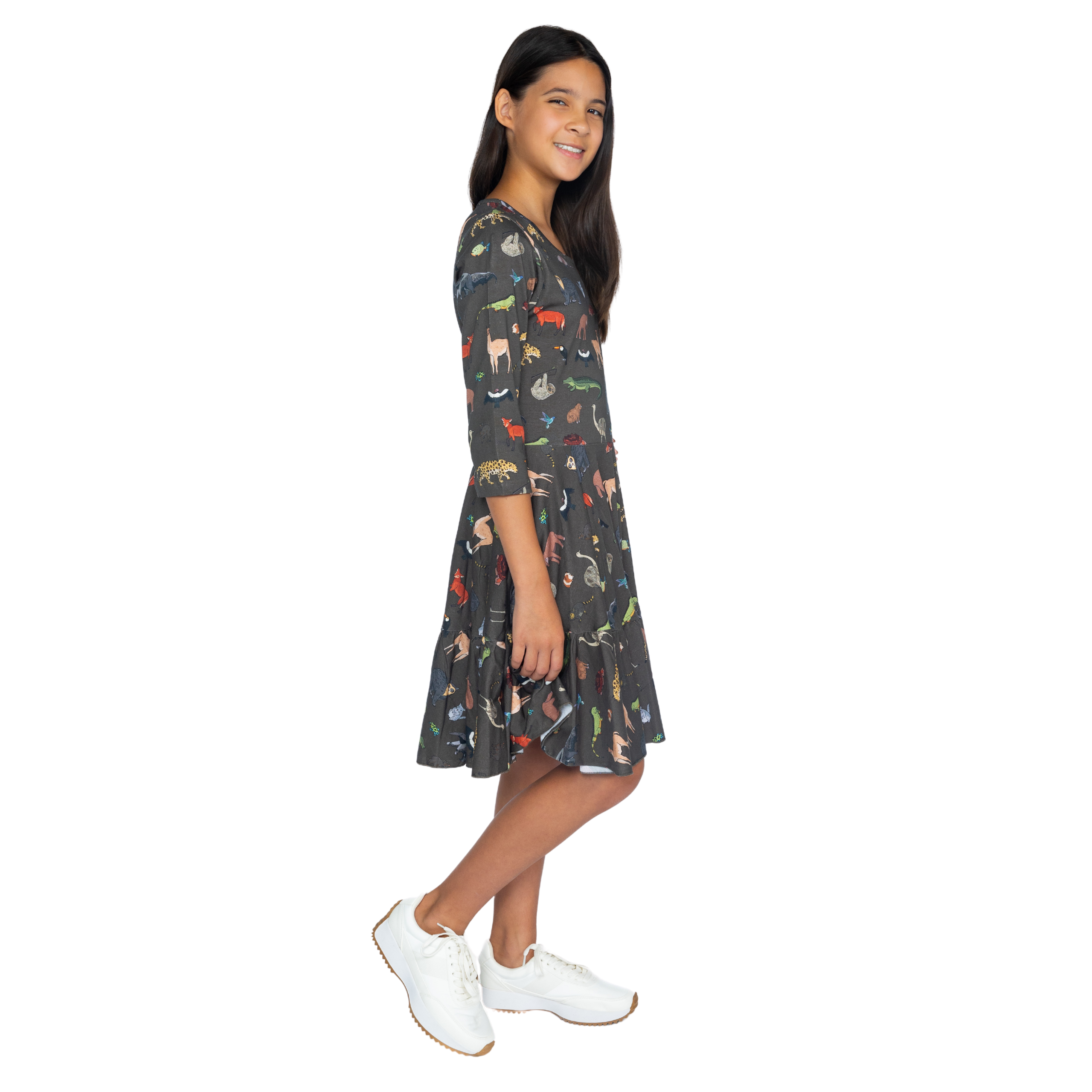 Safari Kids Twirl Dress with Frill