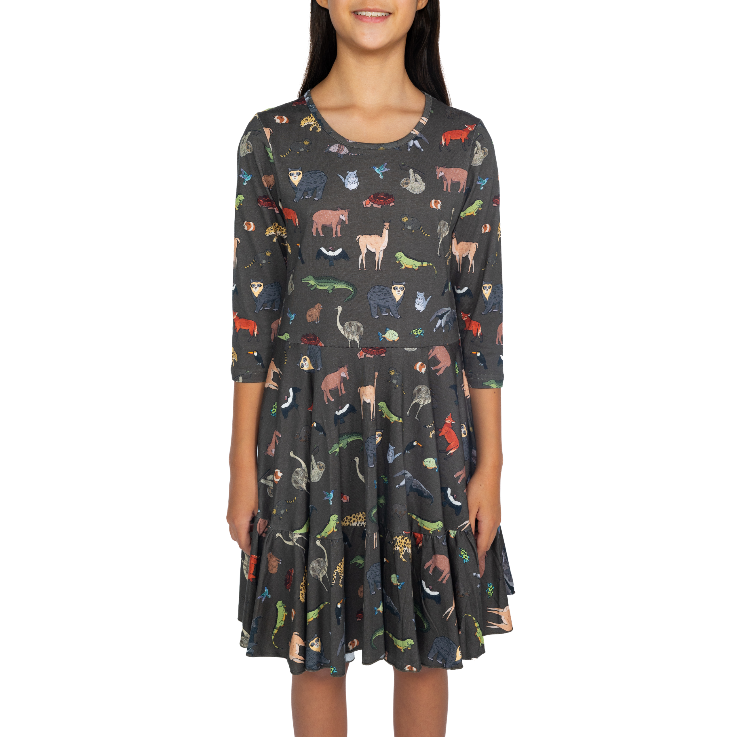 Safari Kids Twirl Dress with Frill