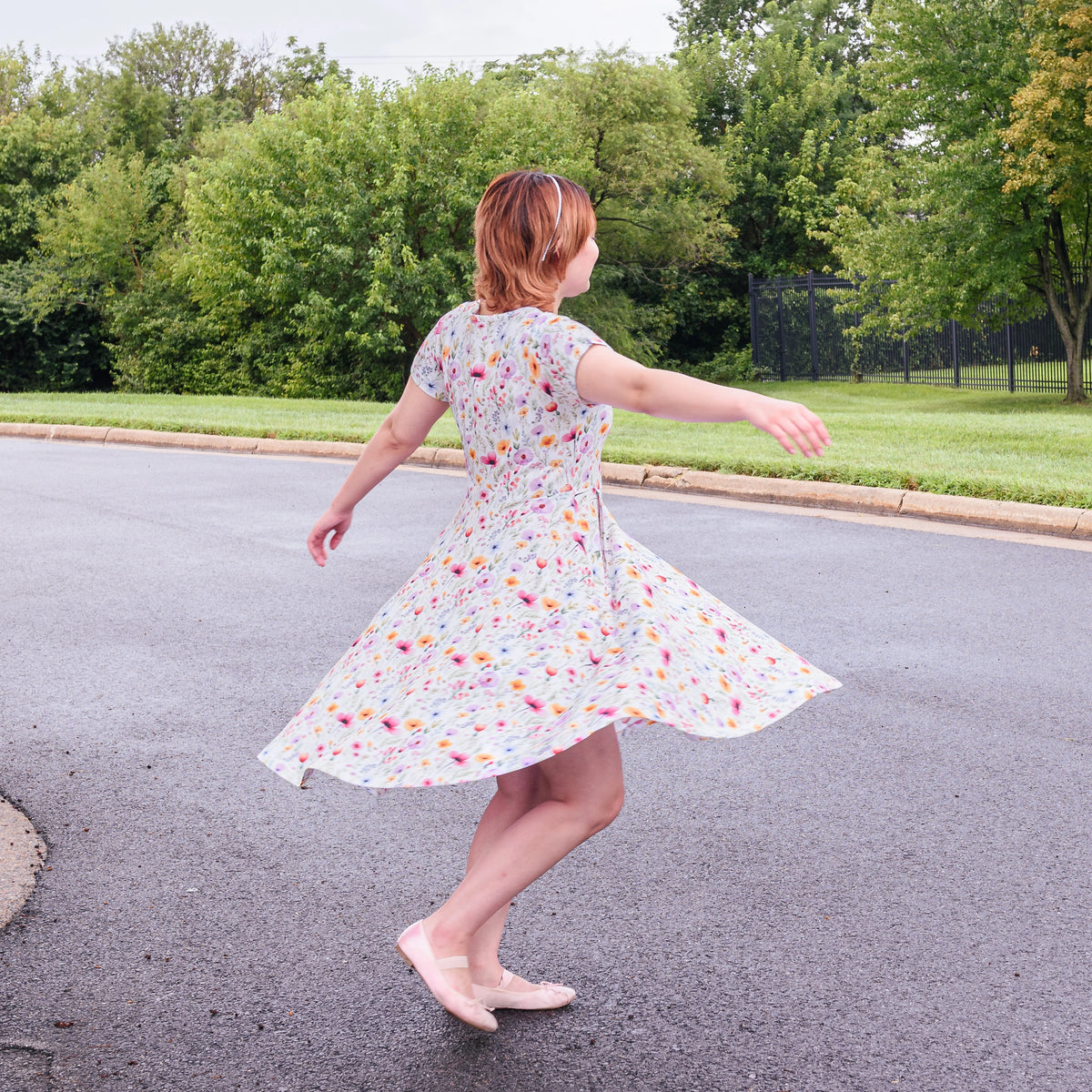 Wildflowers Petite Twirl Dress with Pockets