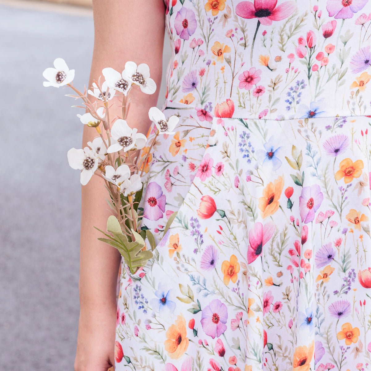 Wildflowers Petite Twirl Dress with Pockets