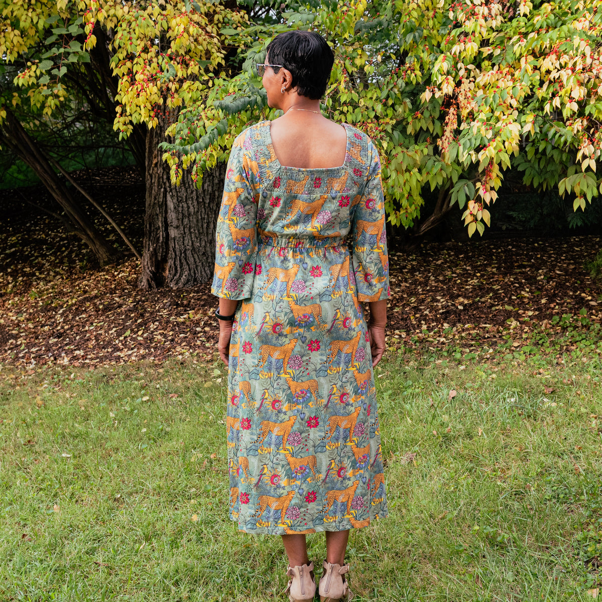 Wild Serengeti Garden Dress with Pockets