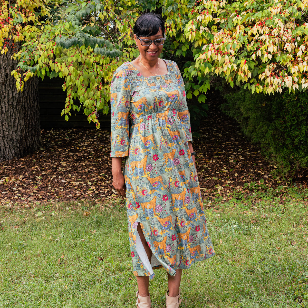 Wild Serengeti Garden Dress with Pockets