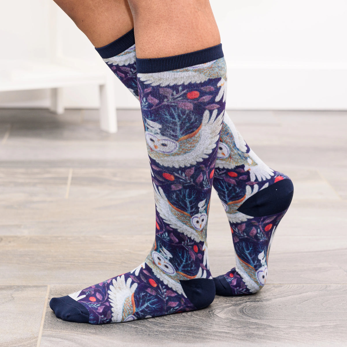 Winter Owl Socks