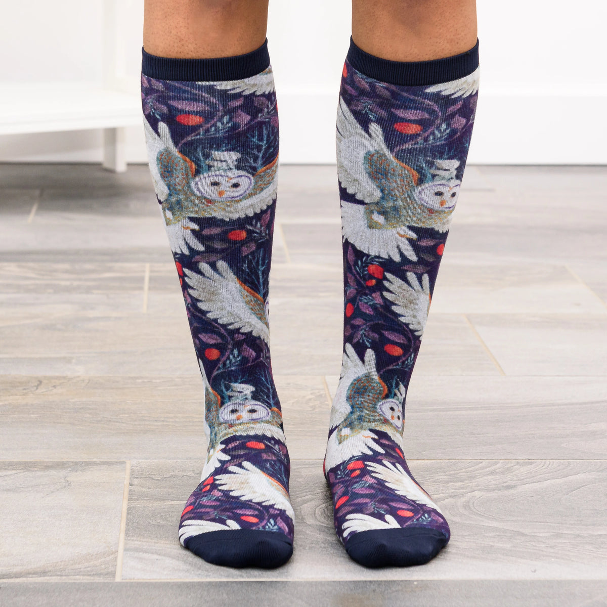 Winter Owl Socks
