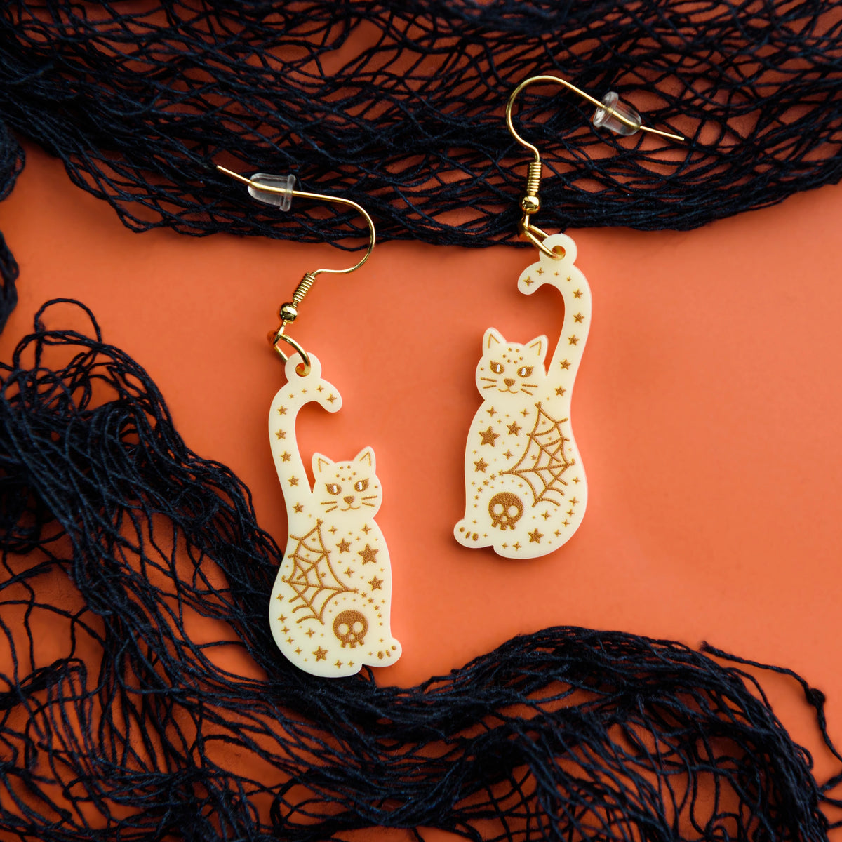 Witchy Cat Earrings